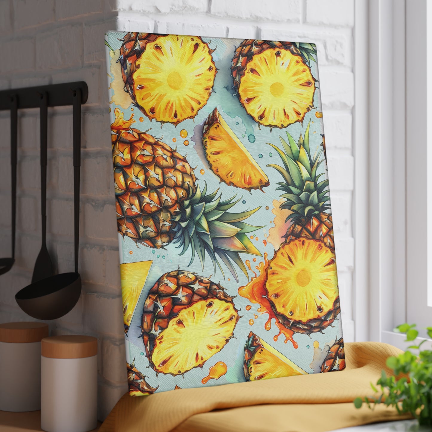 Tabla de cortar con diseño de piña: un toque isleño y jugoso para tu cocina