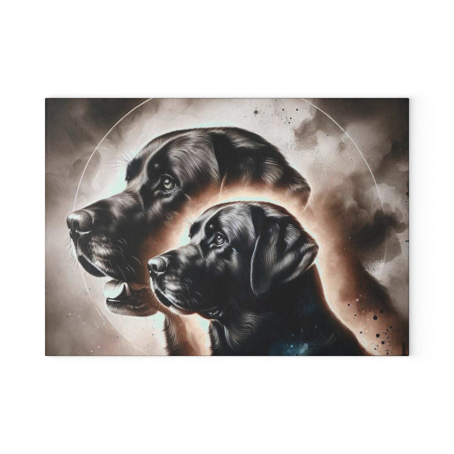 🌌 Cosmic Black Labs Cutting Board – Bold Canine Energy Meets Celestial Style 🐾✨