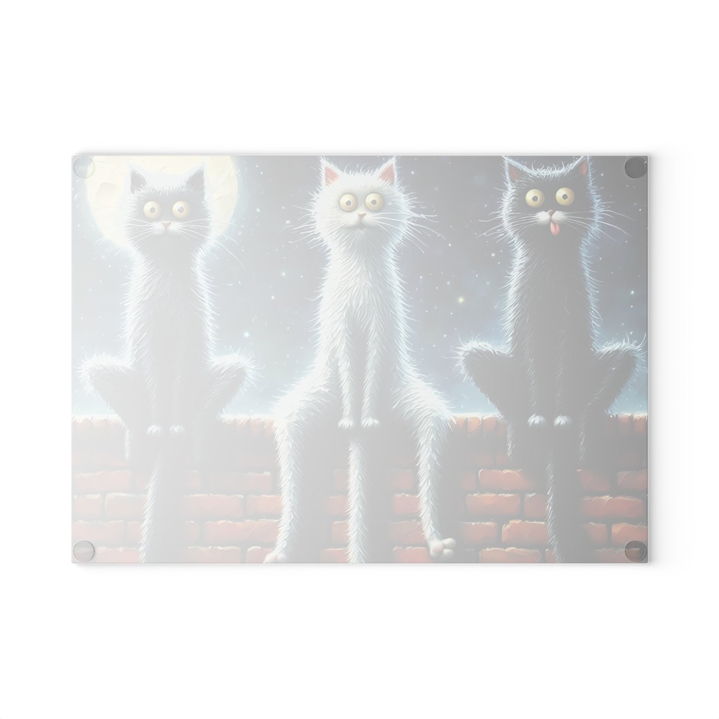 Tabla de cortar de vidrio templado para gatos - Para amantes de los gatos