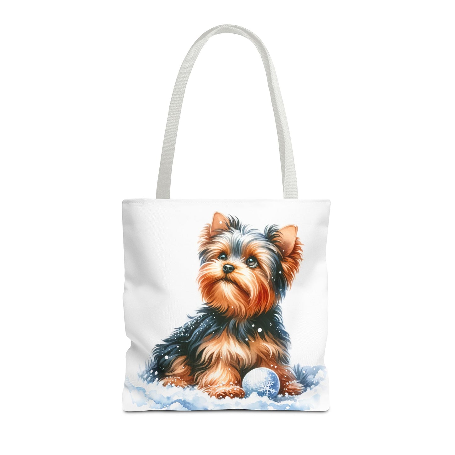 ❄️ Yorkie in Snow Tote Bag – Winter Cuteness with a Side of Sass 🐾👜
