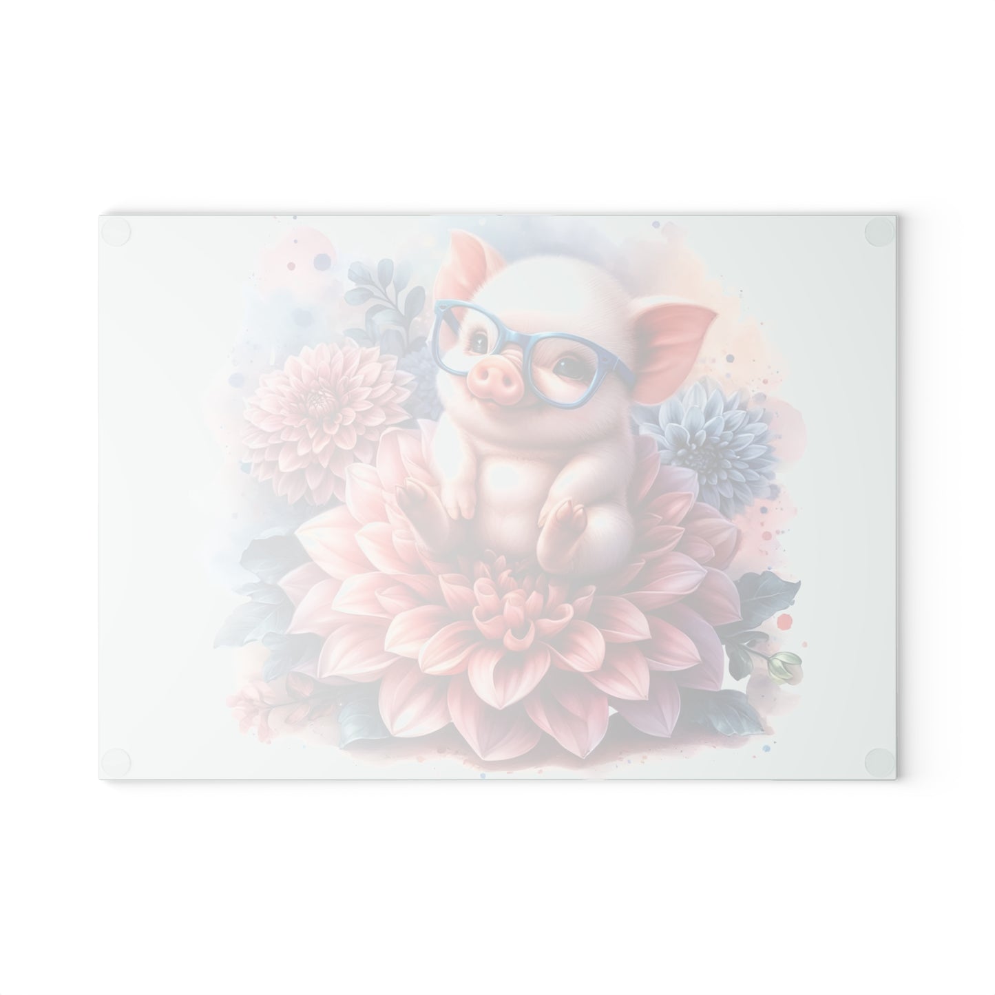 🐷🌸 Adorable Piglet with Glasses Cutting Board – Sweet Farmhouse Charm for Your Kitchen 🌸🐷