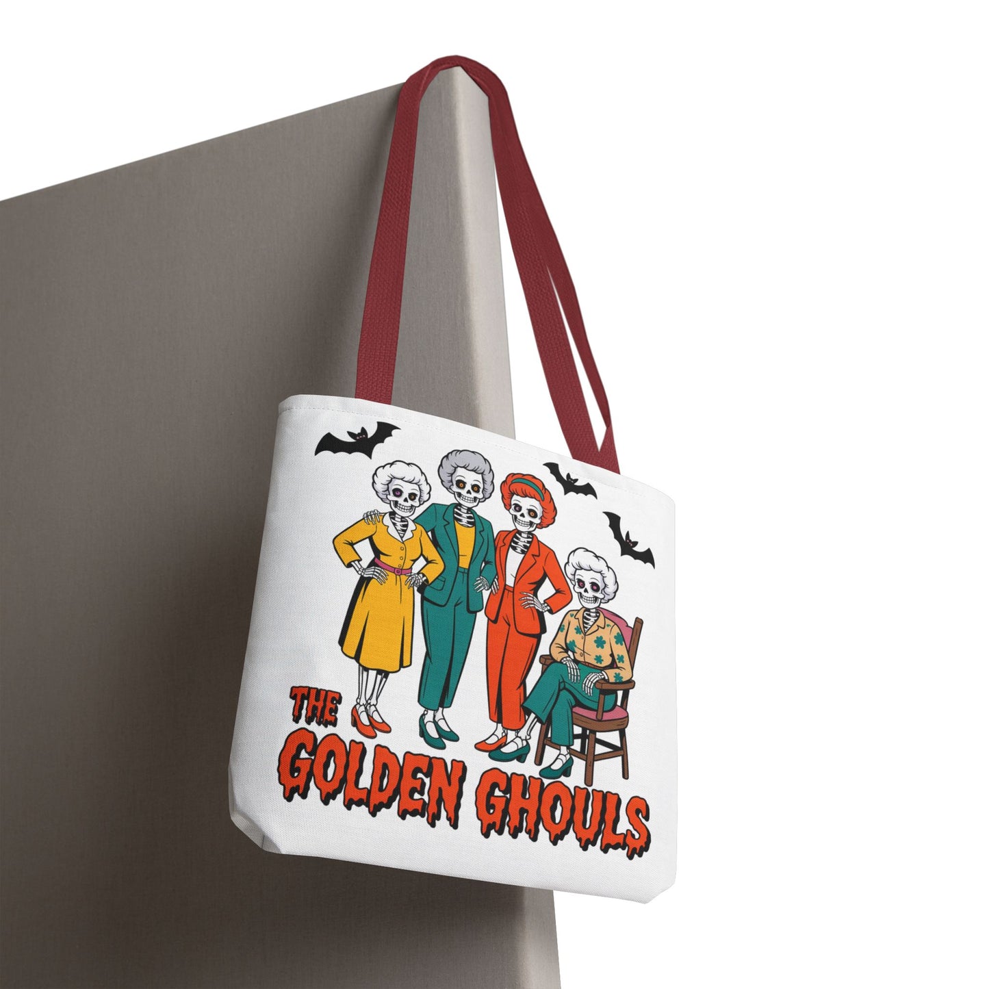๐ค Retro Skeleton Squad Tote Bag โ Spooky Chic Style for Halloween ๐ป๐