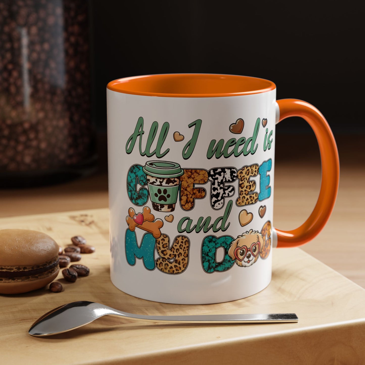 🐾☕ “All I Need is Coffee and My Dog” Mug – Sassy Sips for Dog Lovers
