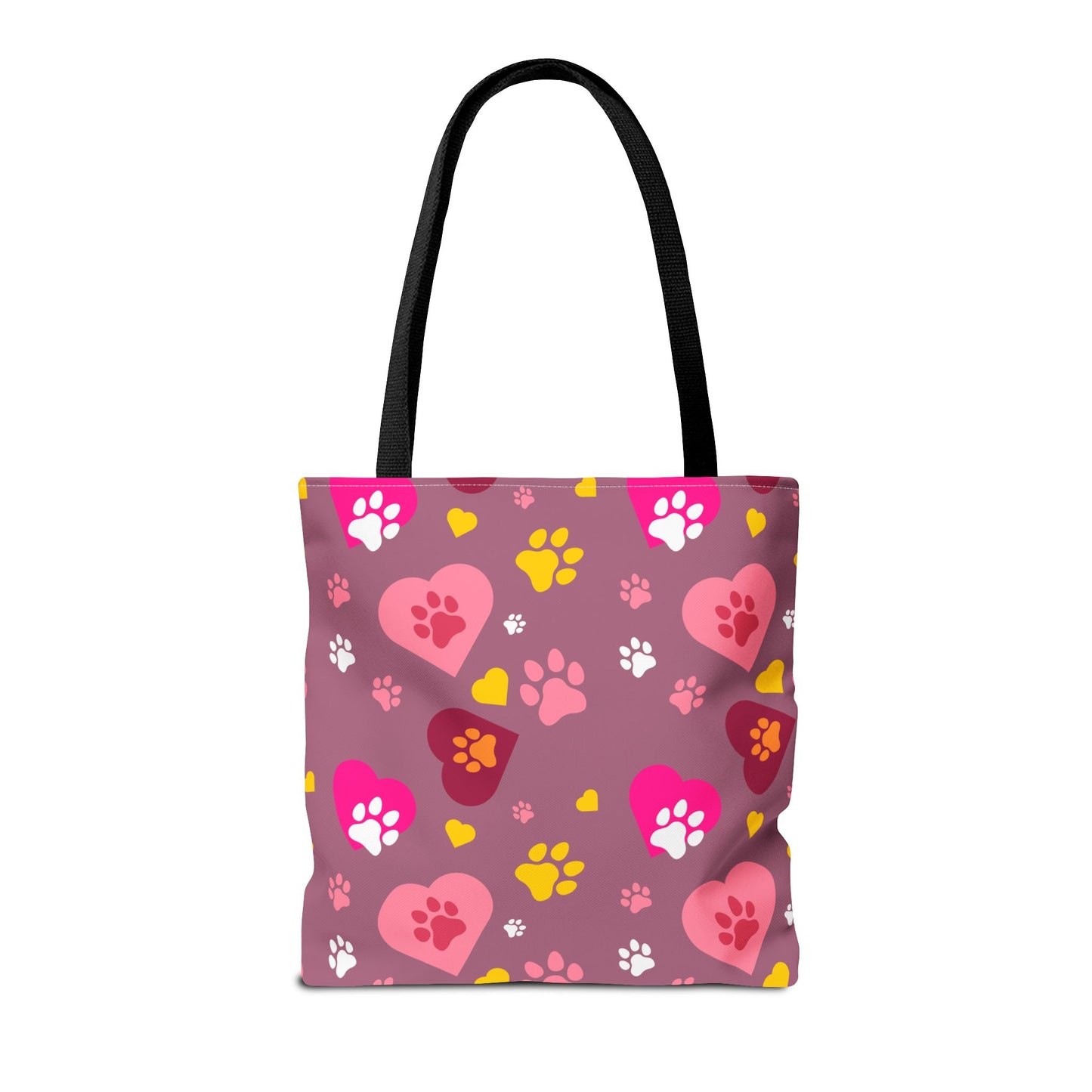 ¡Demuestra tu amor por tus peludos amigos con este clásico bolso de mano con estampado de patas! 🐾