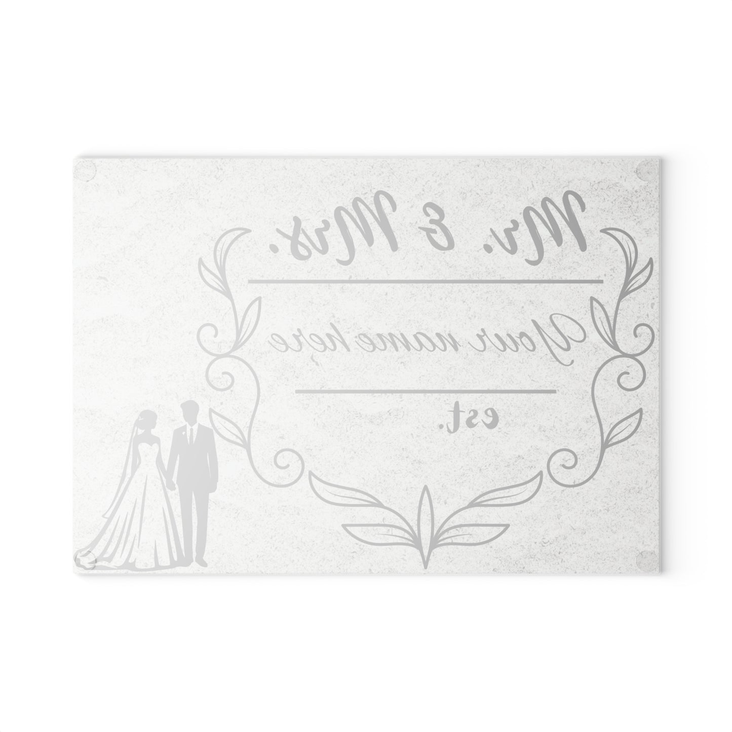 Tabla de cortar personalizada para boda de Sr. y Sra.: un elegante recuerdo para recién casados