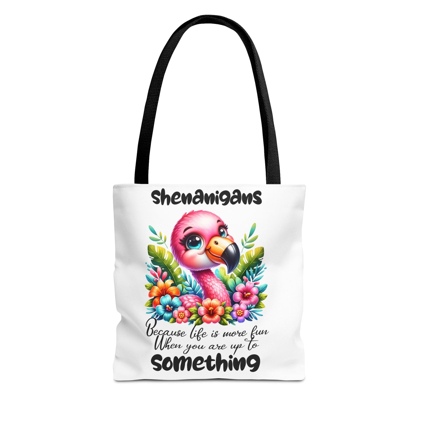🌸 Flamingo & Floral Bliss – Bolso tote vibrante y divertido 🌺