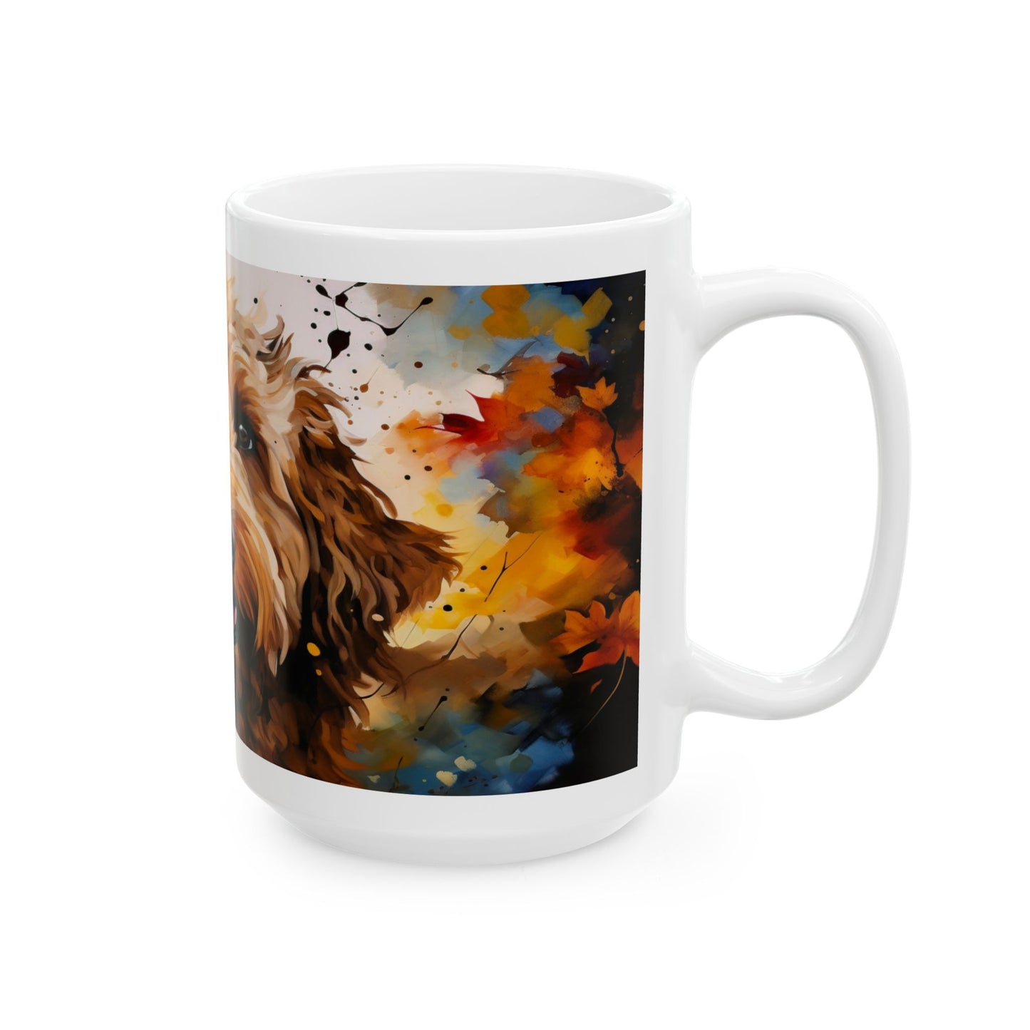 Taza de Labradoodle: ¡Un toque colorido de alegría y amor!