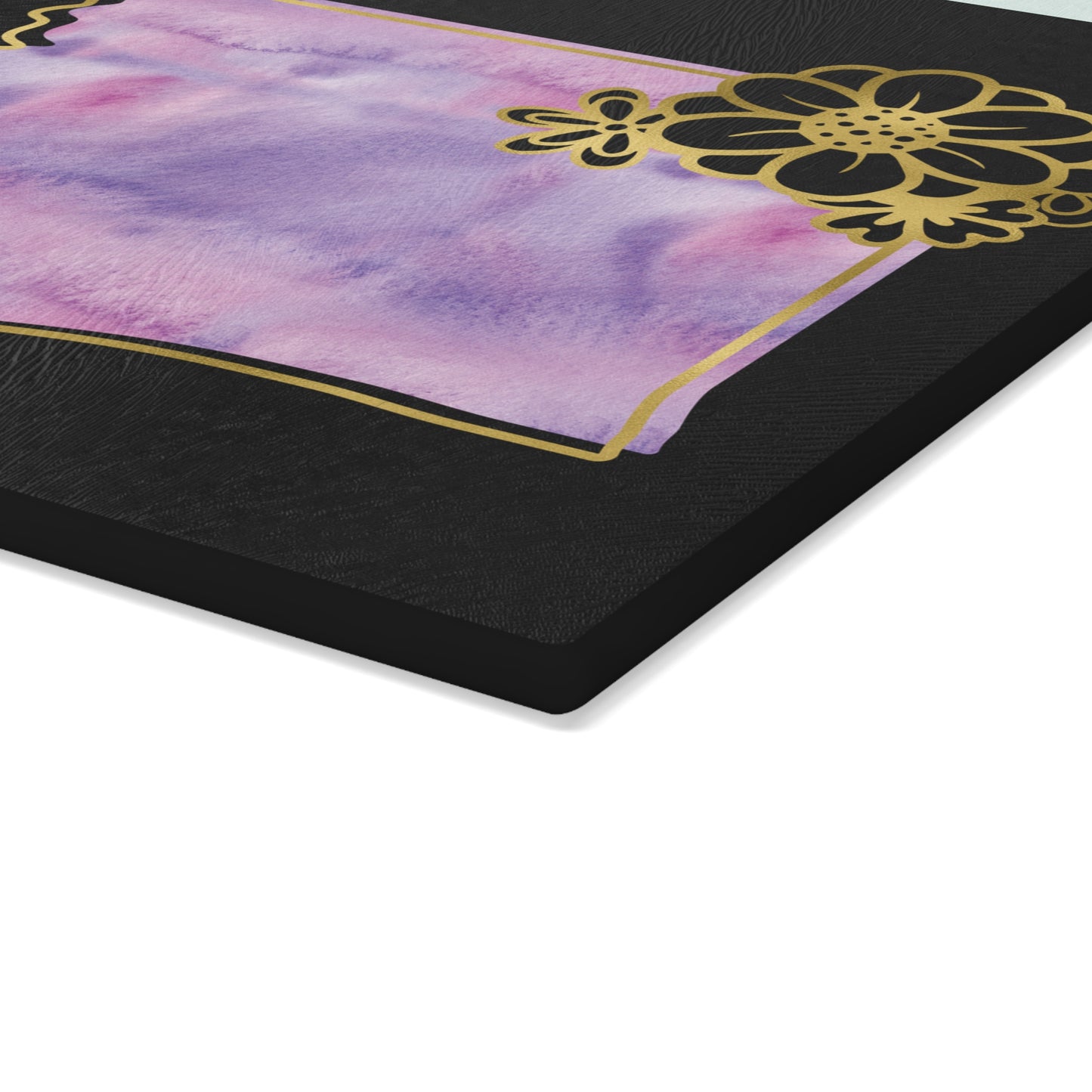 🌸 Washington Floral State Cutting Board – Lavender Mist & Golden Bloom Elegance 🌿