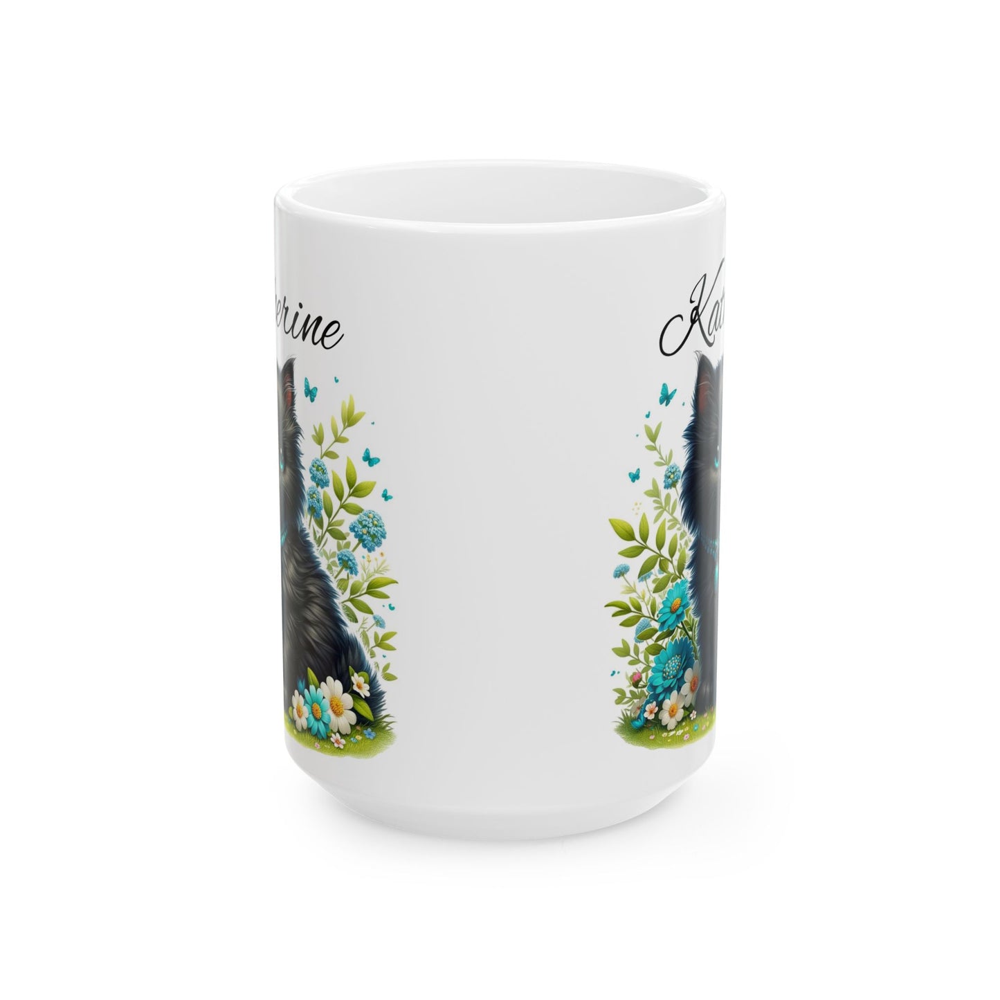 Taza personalizada con gato: ¡Taza con nombre personalizado y un adorable diseño de gatito! 🐱💖