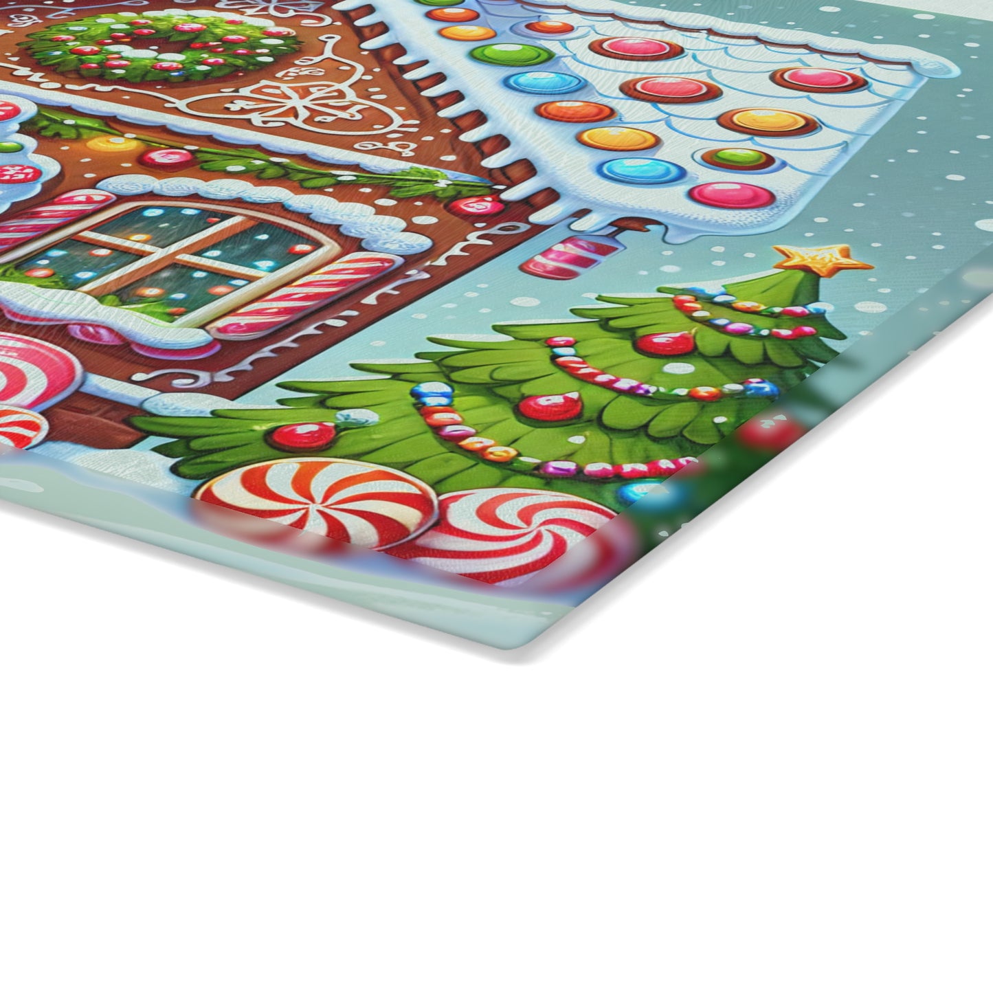 🏠 Gingerbread House Cutting Board – Sweet Holiday Charm for Your Kitchen