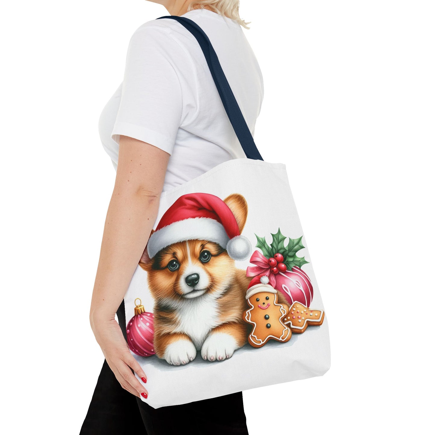 🎄 Corgi Christmas Cookie Tote – Sweet Holiday Charm for Dog Lovers 🐾