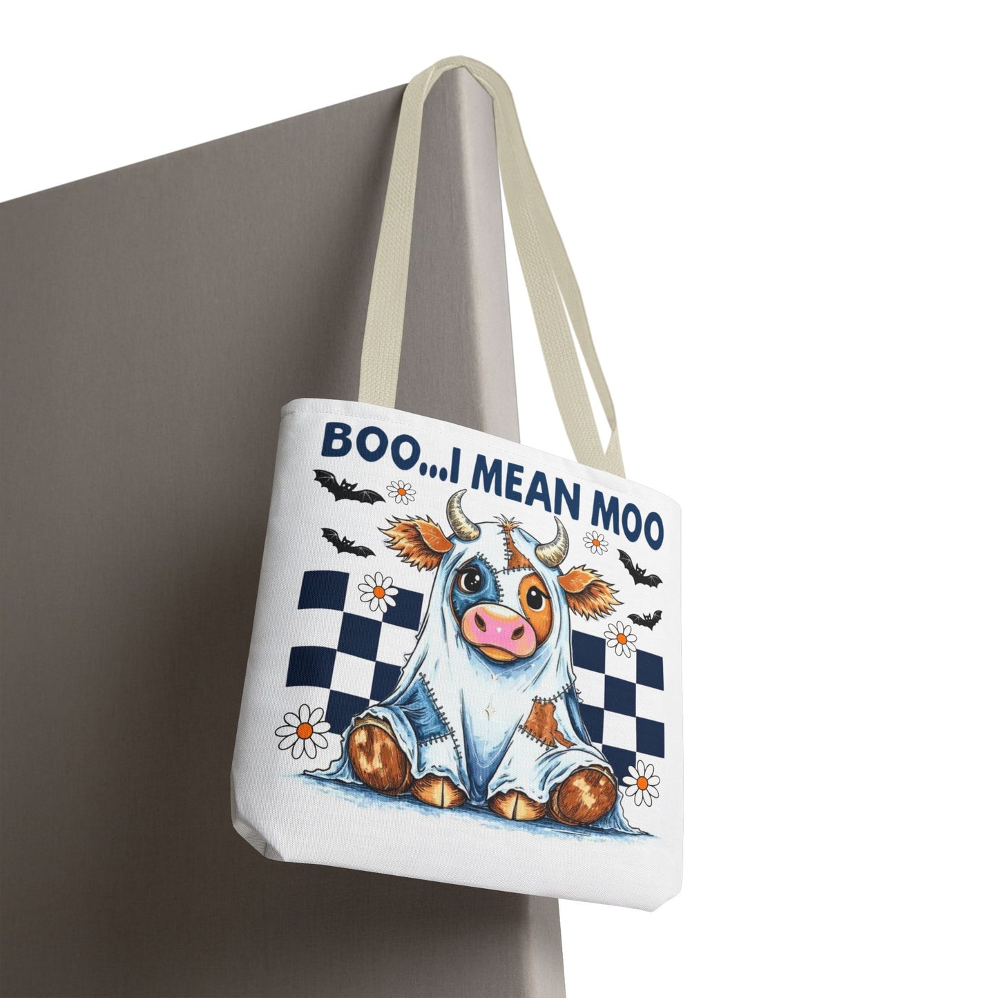 ๐ฎ Boo... I Mean Moo Cow Halloween Tote Bag โ Spooky Cute Farmhouse Fun ๐ป๐