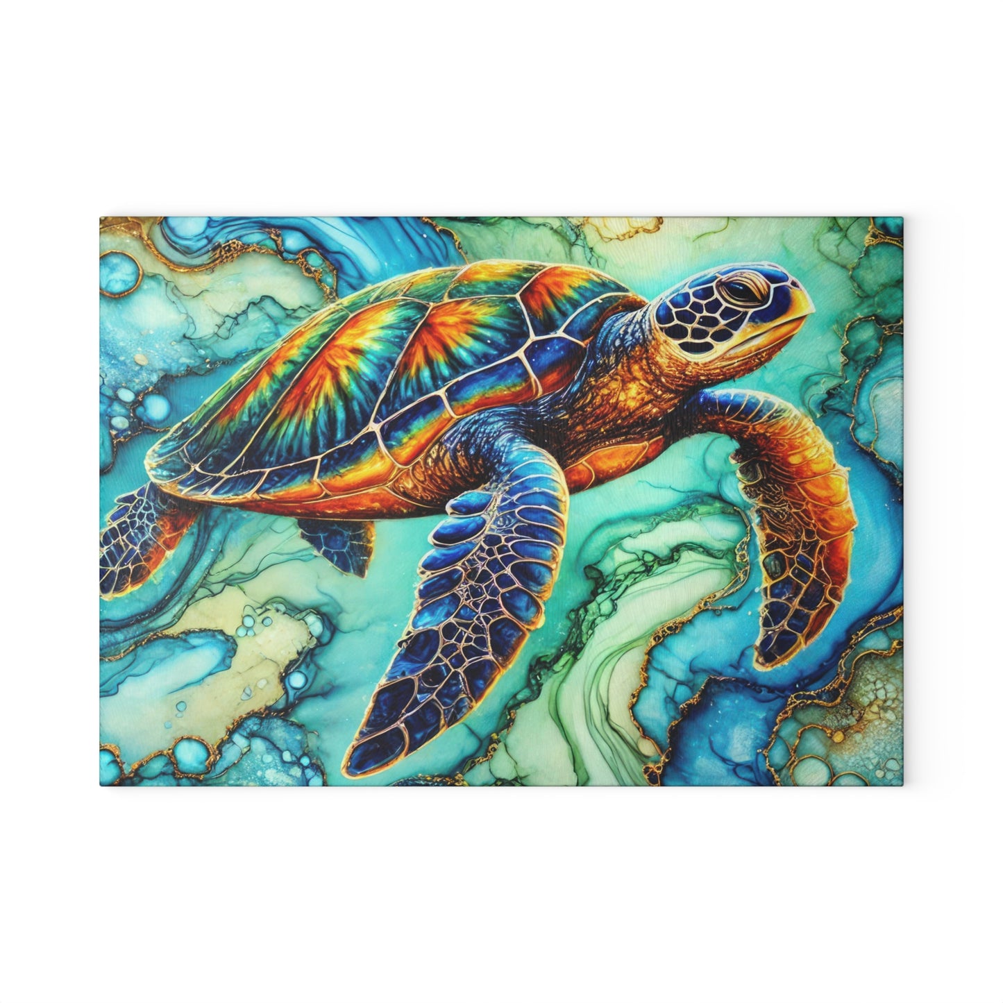 Tabla de cortar de tortuga marina, tabla de charcutería, regalo de inauguración de la casa, regalos de cocina, cocina costera, casa de playa, vida marina, cocina de vida marina
