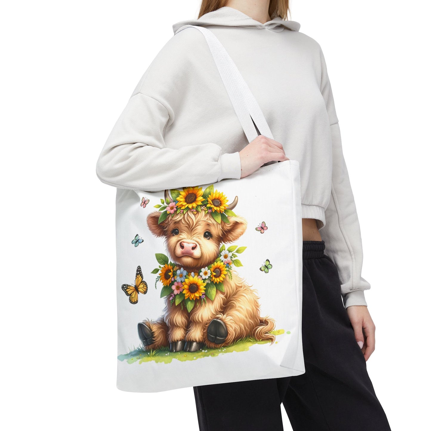 Bolsa de mano de vaca de las Tierras Altas, diseño de vaca bonito y elegante para amantes de los animales, perfecta para ir de compras, uso diario, regalo para entusiastas de las vacas y granjeros.