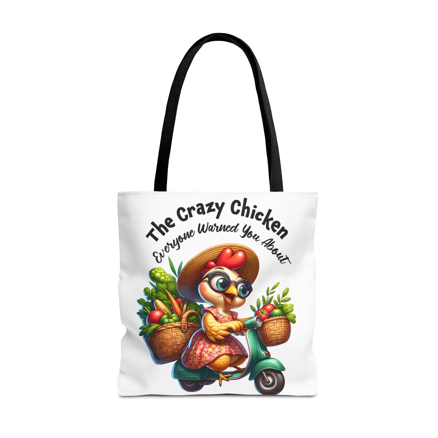 Bolsa de compras divertida con diseño de pollo: un encantador diseño de granja fresca 🐔