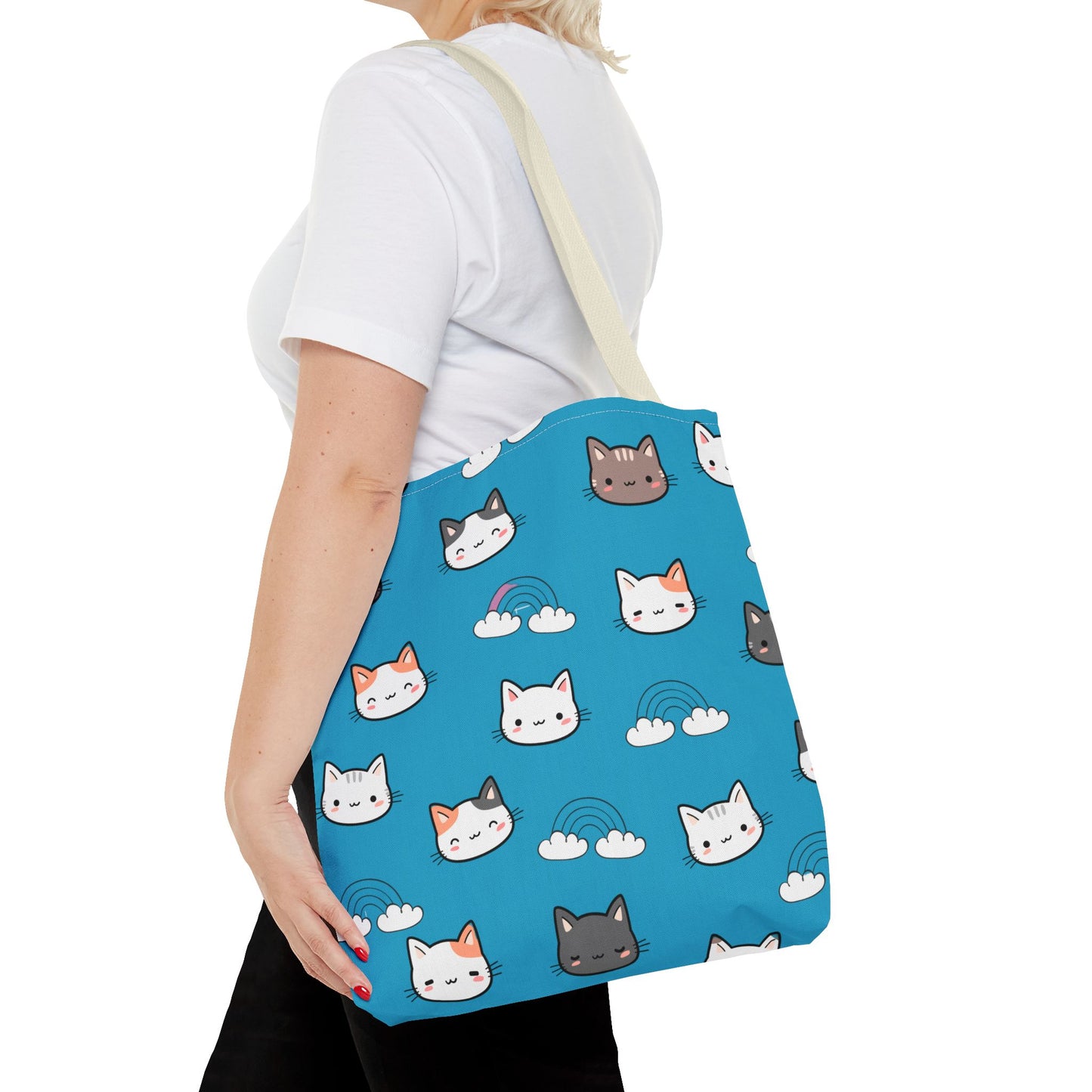 Bolsa de mano para gatos, regalo para amantes de los gatos, bolsa reutilizable, bolsa para mamá gata, ecológica, bolsa con estampado animal, diseño de gatito lindo, amante de las mascotas