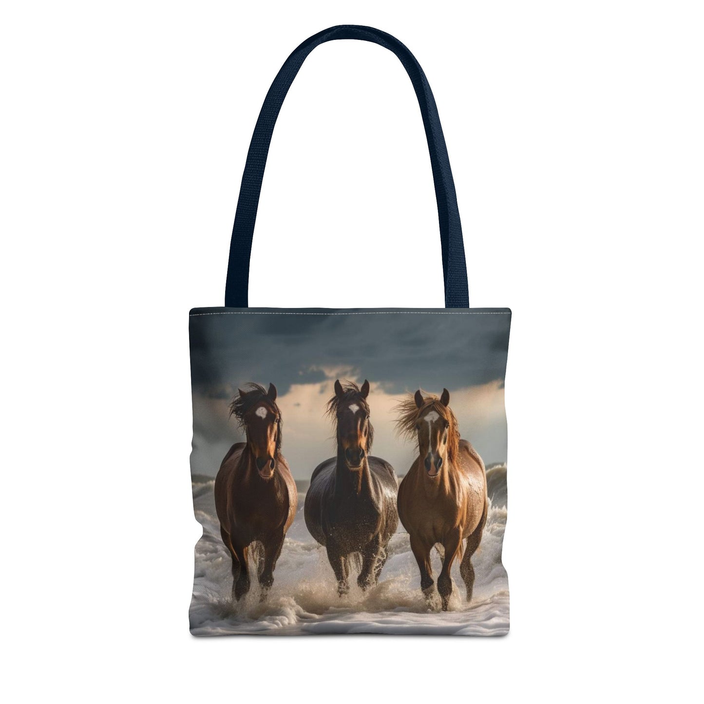 Bolsa de mano Caballos salvajes al anochecer: un bolso de mano atrevido inspirado en la naturaleza para amantes de los caballos