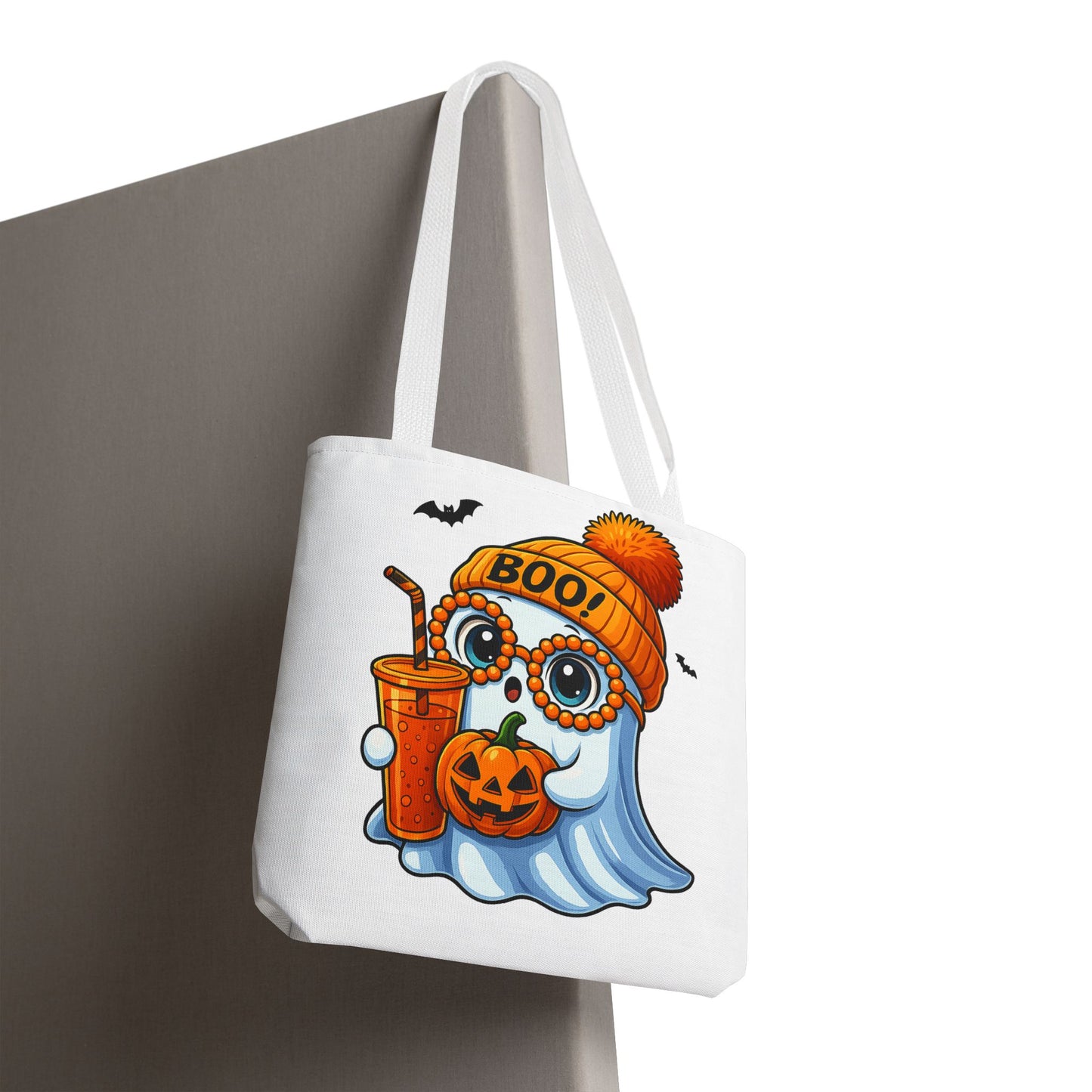 ๐ป Boo-tiful Ghost Tote Bag โ Spooky Cute Halloween Vibes ๐๐