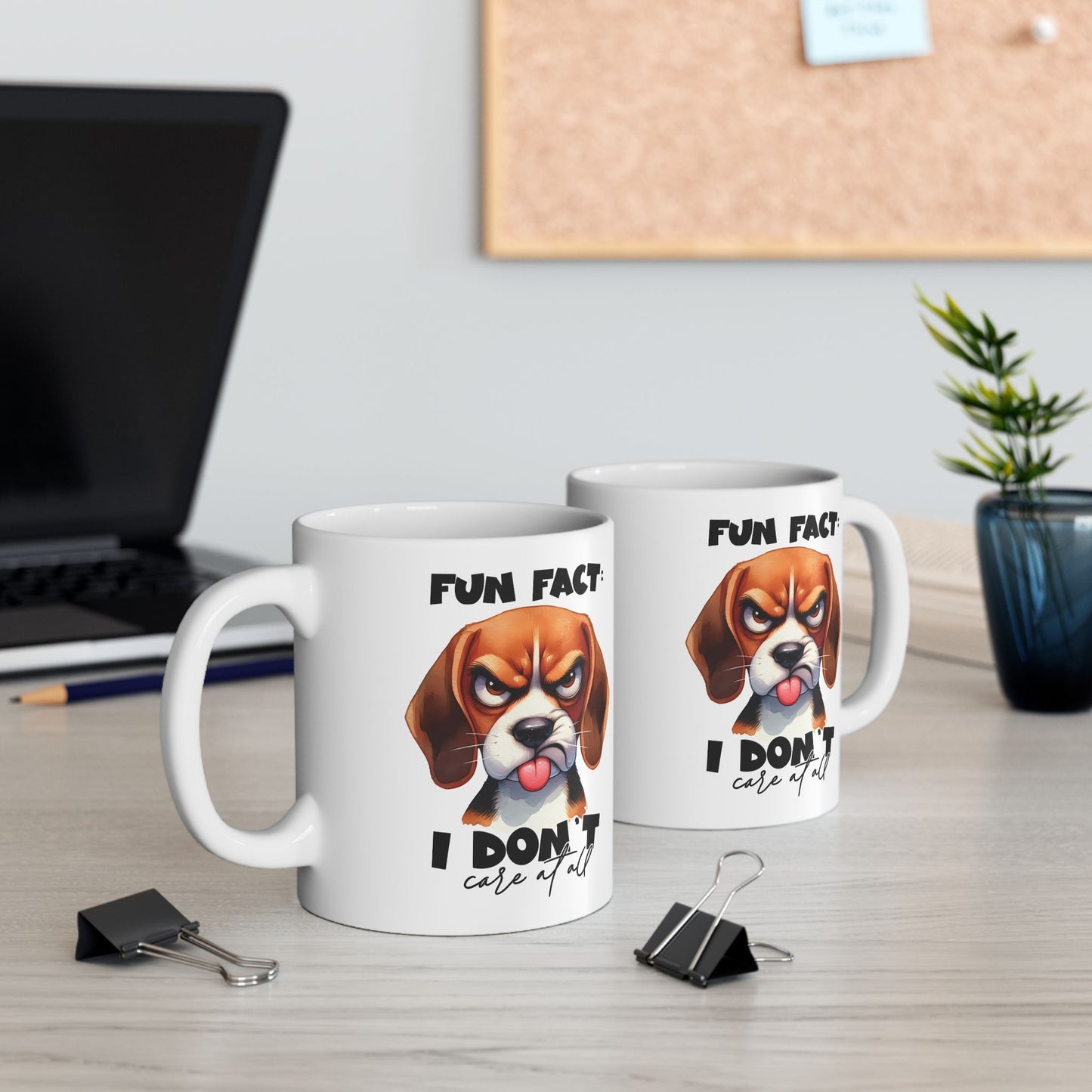 Dato curioso: No me importa nada – Taza atrevida para amantes sarcásticos de los animales