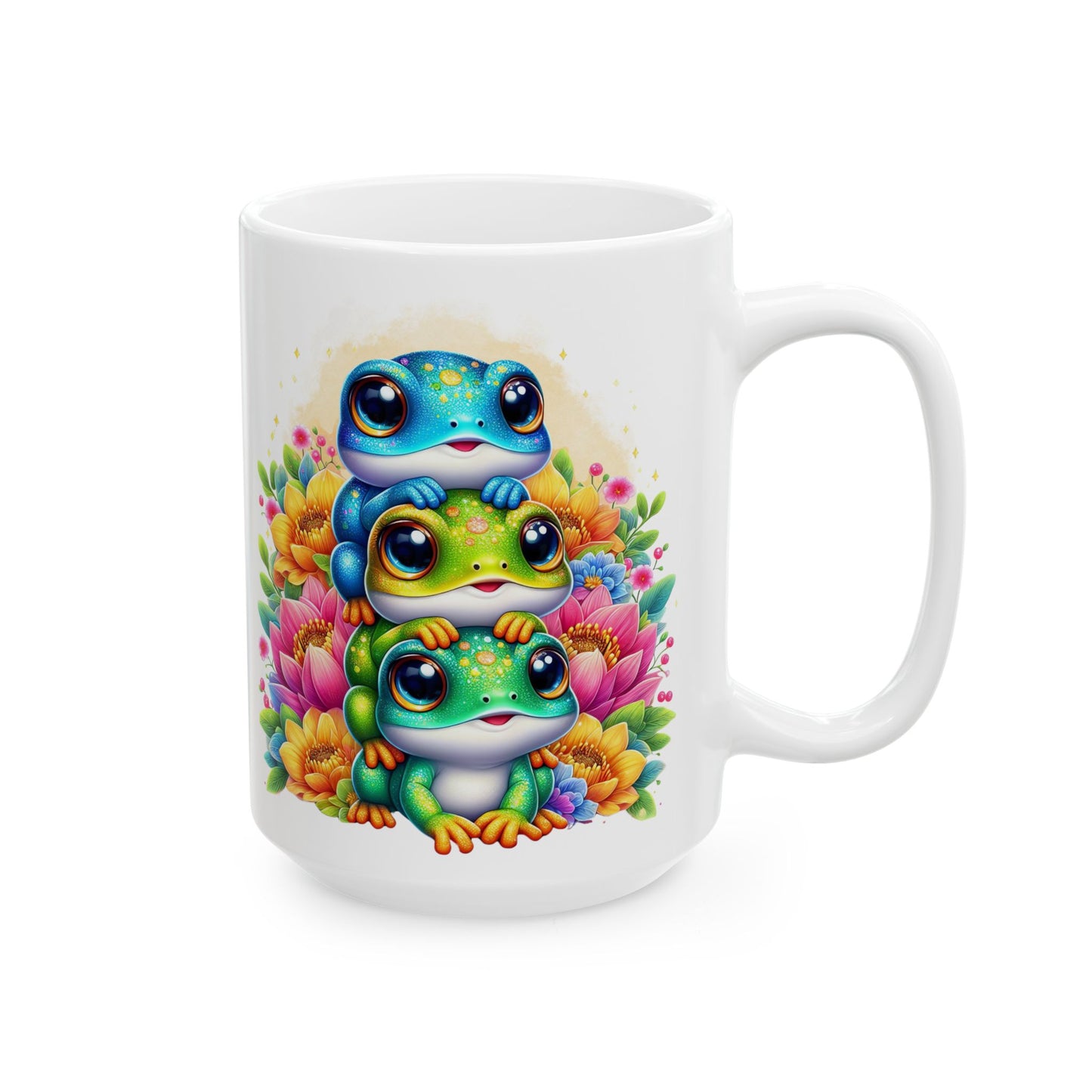 Taza de rana, taza de rana adorable, regalo para amantes de las ranas, taza con diseño de rana, taza con animales, regalo con temática de ranas, ideas para regalos de ranas, decoración de ranas, taza con anfibios