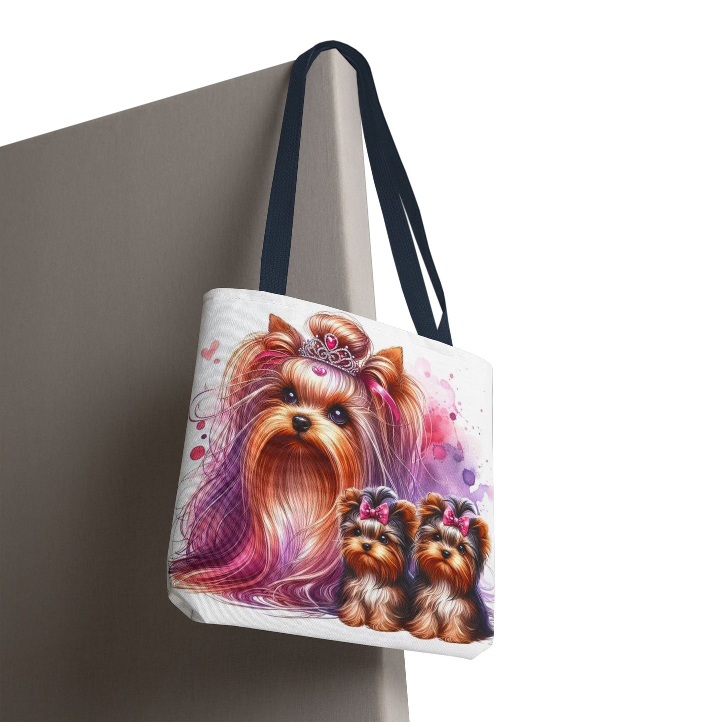 Bolsa de tela Yorkshire Terrier: un bonito regalo para amantes de los perros, bolsa de compras reutilizable, accesorio para amantes de las mascotas, elegante bolso de mano para uso diario.
