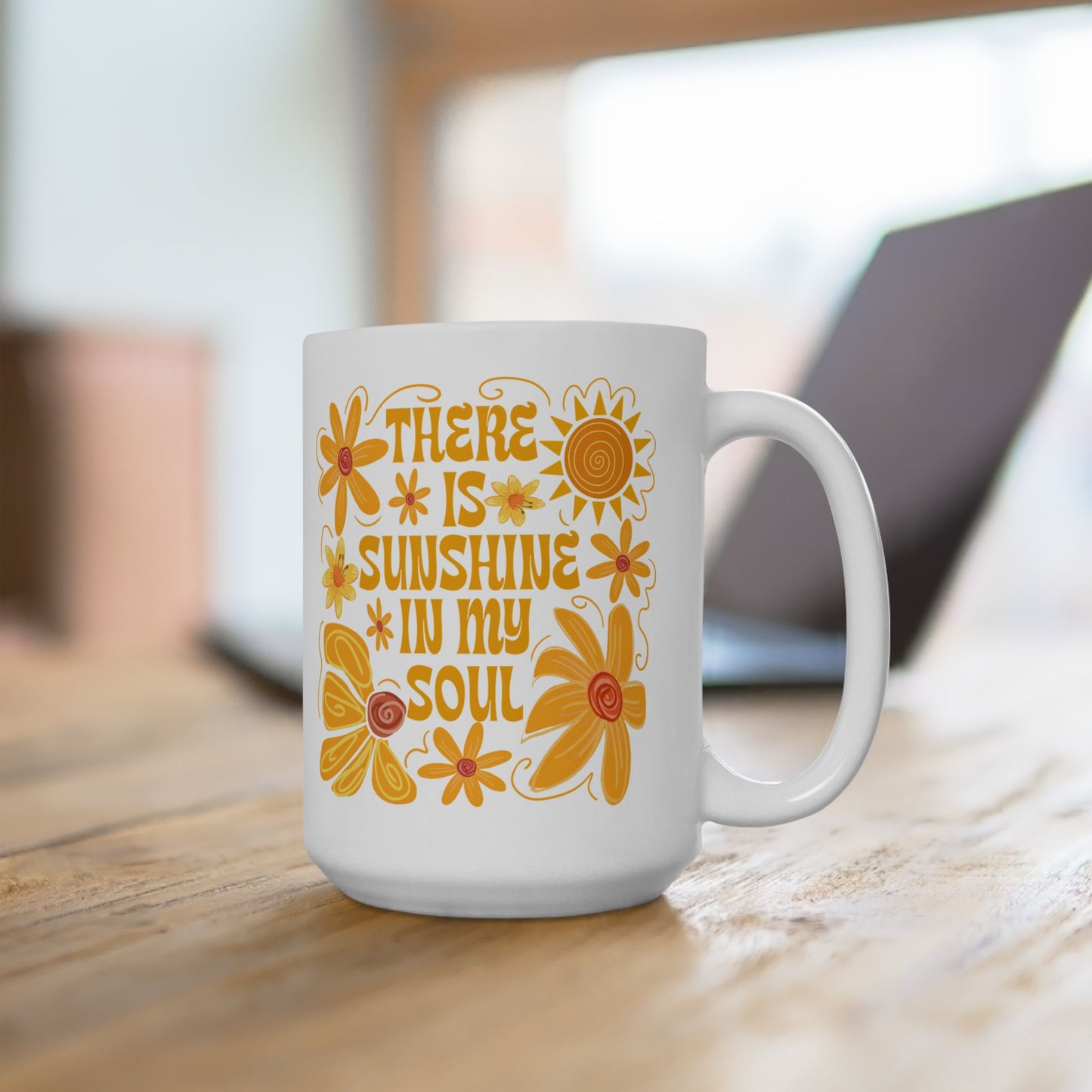 🌞 Sunshine in My Soul Mug – A Bright Start to Your Day! 🌻