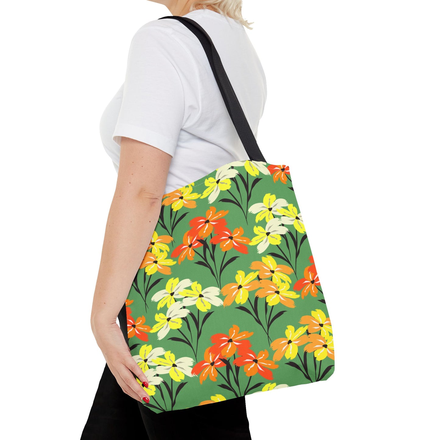 🌸 Elegante bolso tote floral: un accesorio chic y versátil para el día a día 🌿