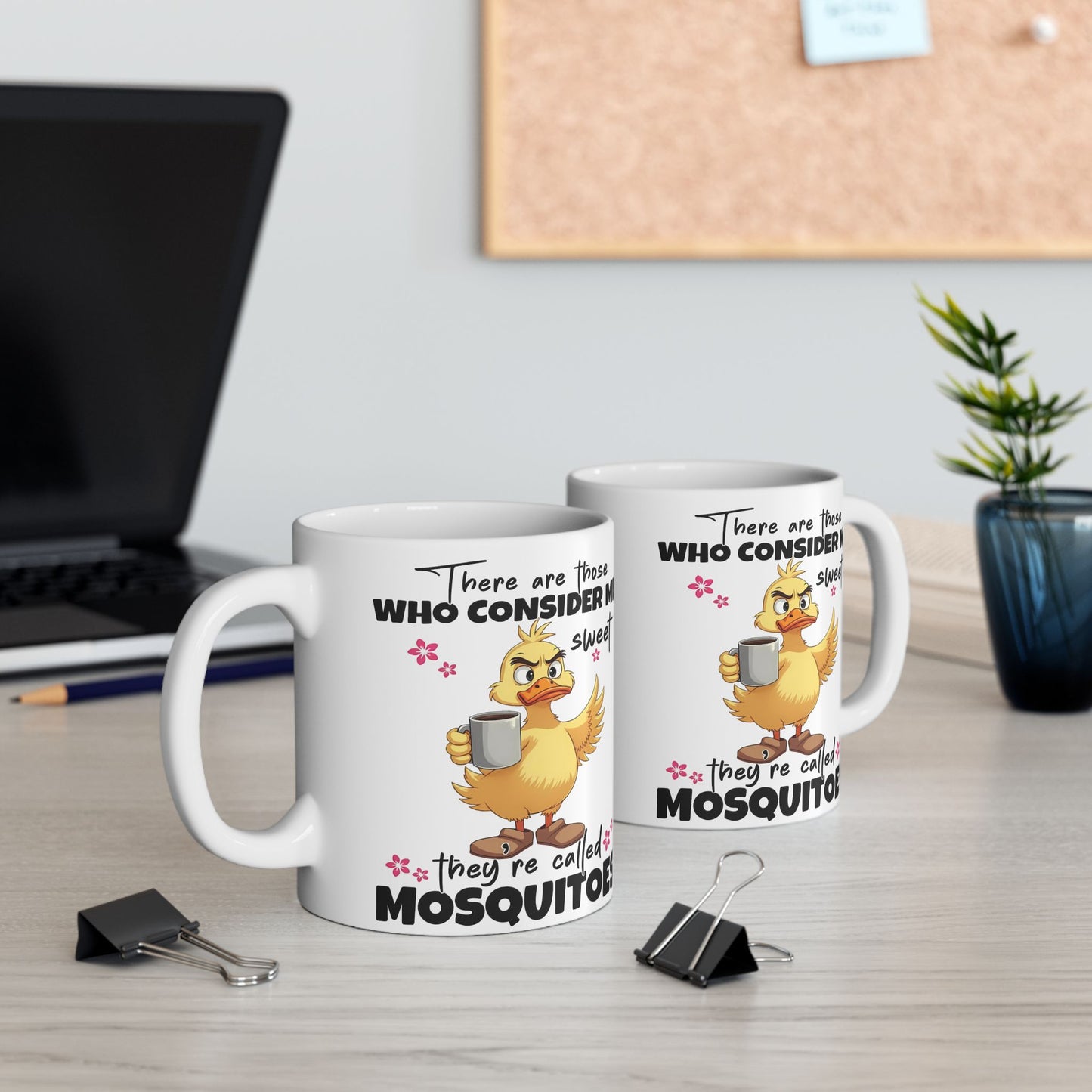Taza de café con forma de pato “Considérame dulce”: ¡humor atrevido en cada sorbo!
