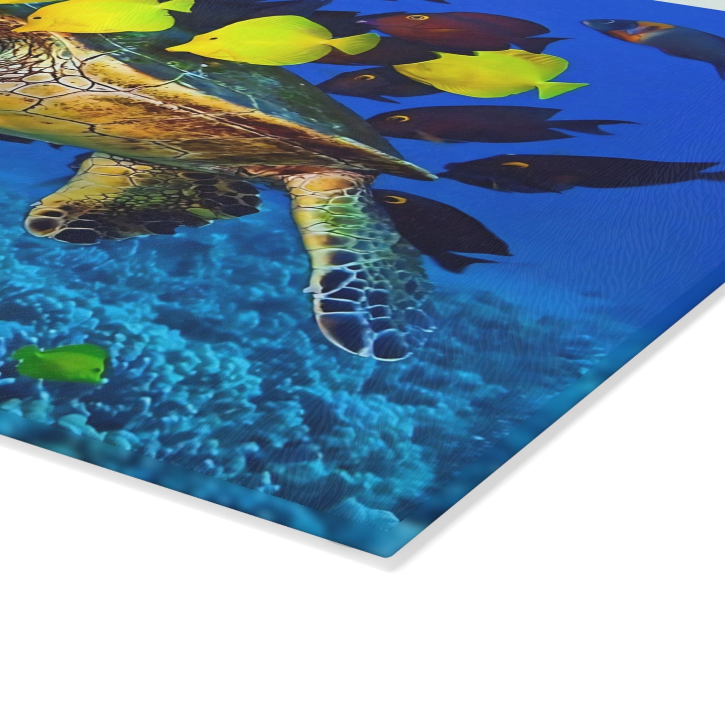 Tabla de cortar con diseño de tortuga marina: Majestuosidad submarina para tu cocina