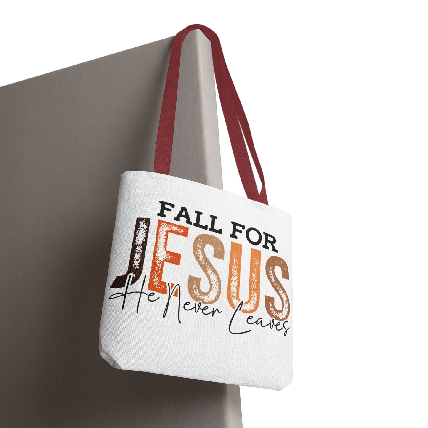 🙏 Fall for Jesus Tote Bag – Faith, Style & Autumn Charm 🍂👜