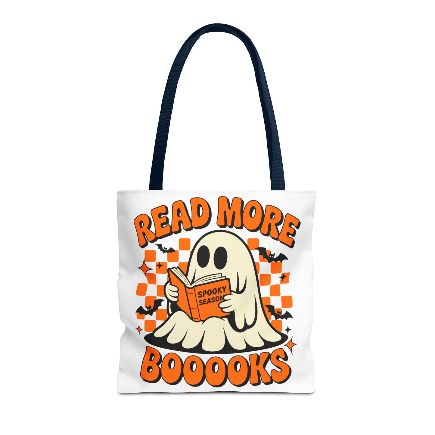 ๐ Read More Booooks Halloween Tote Bag โ Spooky Reads in Style ๐ป๐