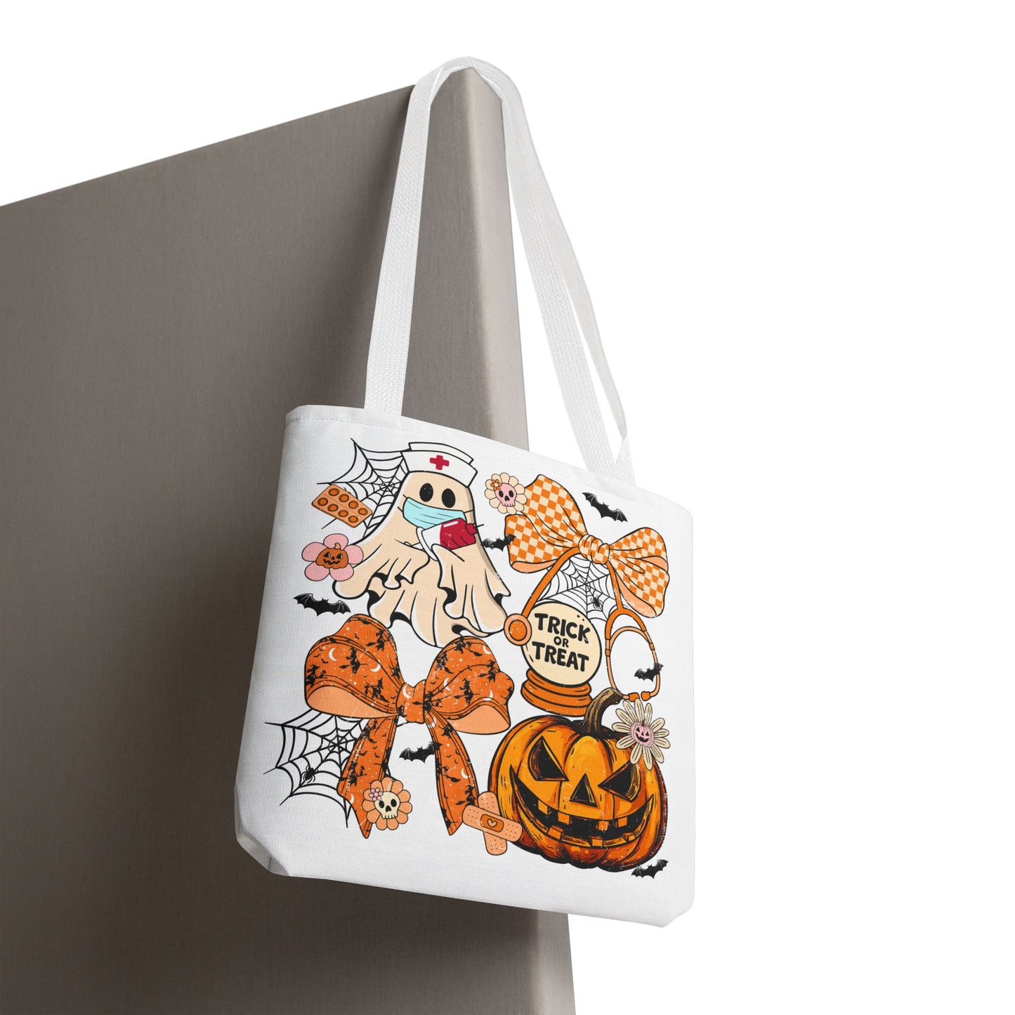 ๐ฉบ Nurse Ghost Tote Bag โ Spooky Season Meets Healthcare Heroes ๐ป๐