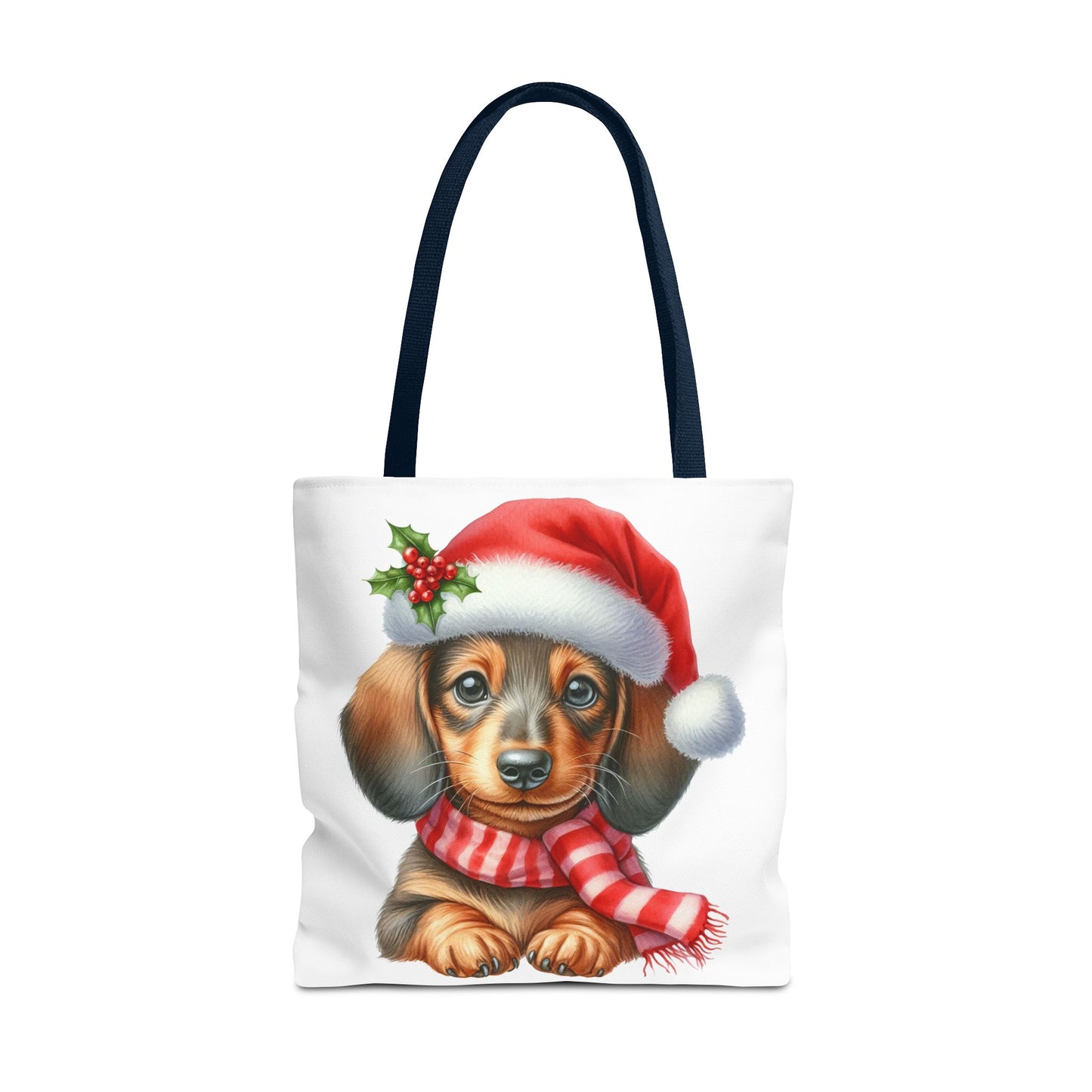 🎄 Dachshund Christmas Tote Bag – Festive Holiday Charm for Dog Lovers 🐾🎅