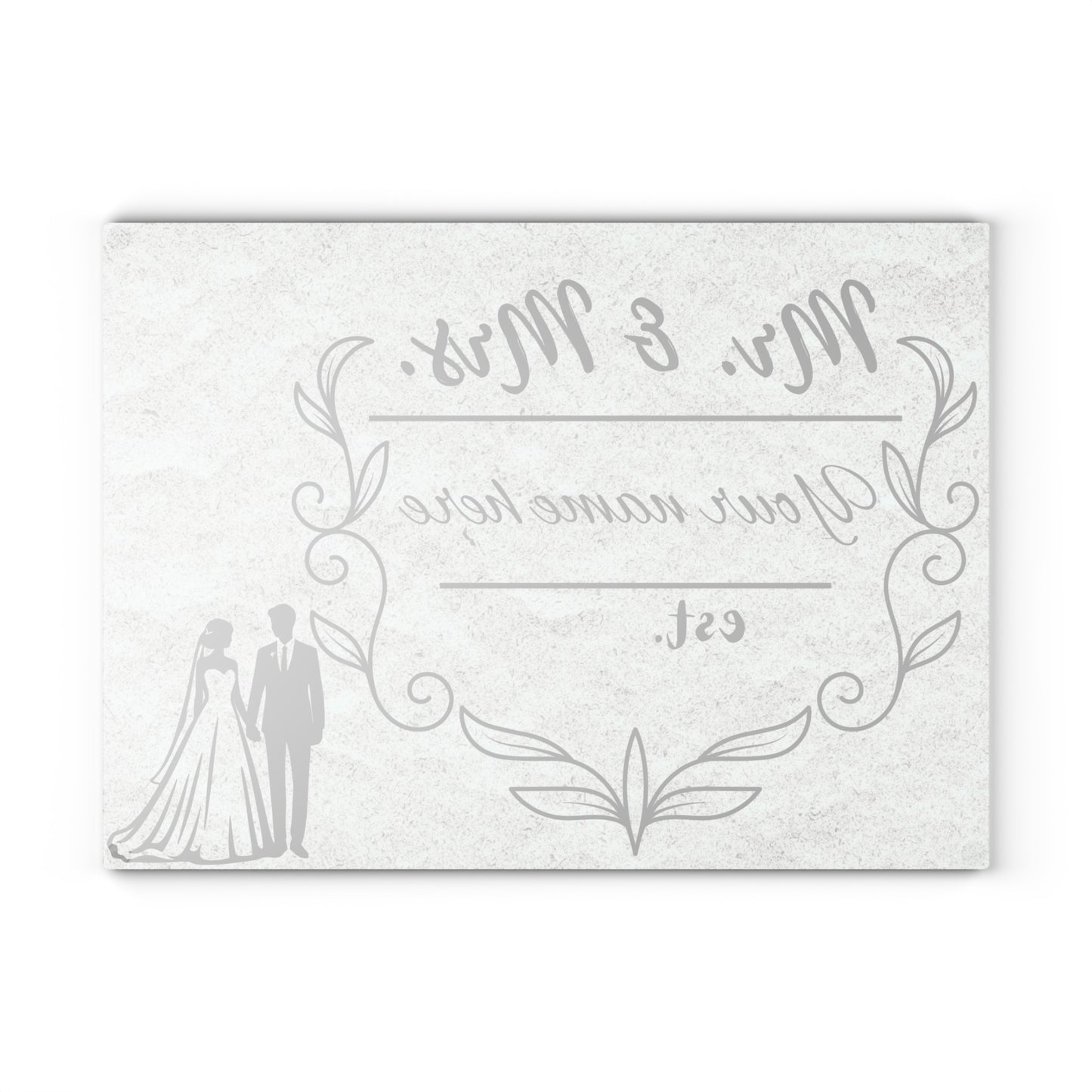 Tabla de cortar personalizada para boda de Sr. y Sra.: un elegante recuerdo para recién casados