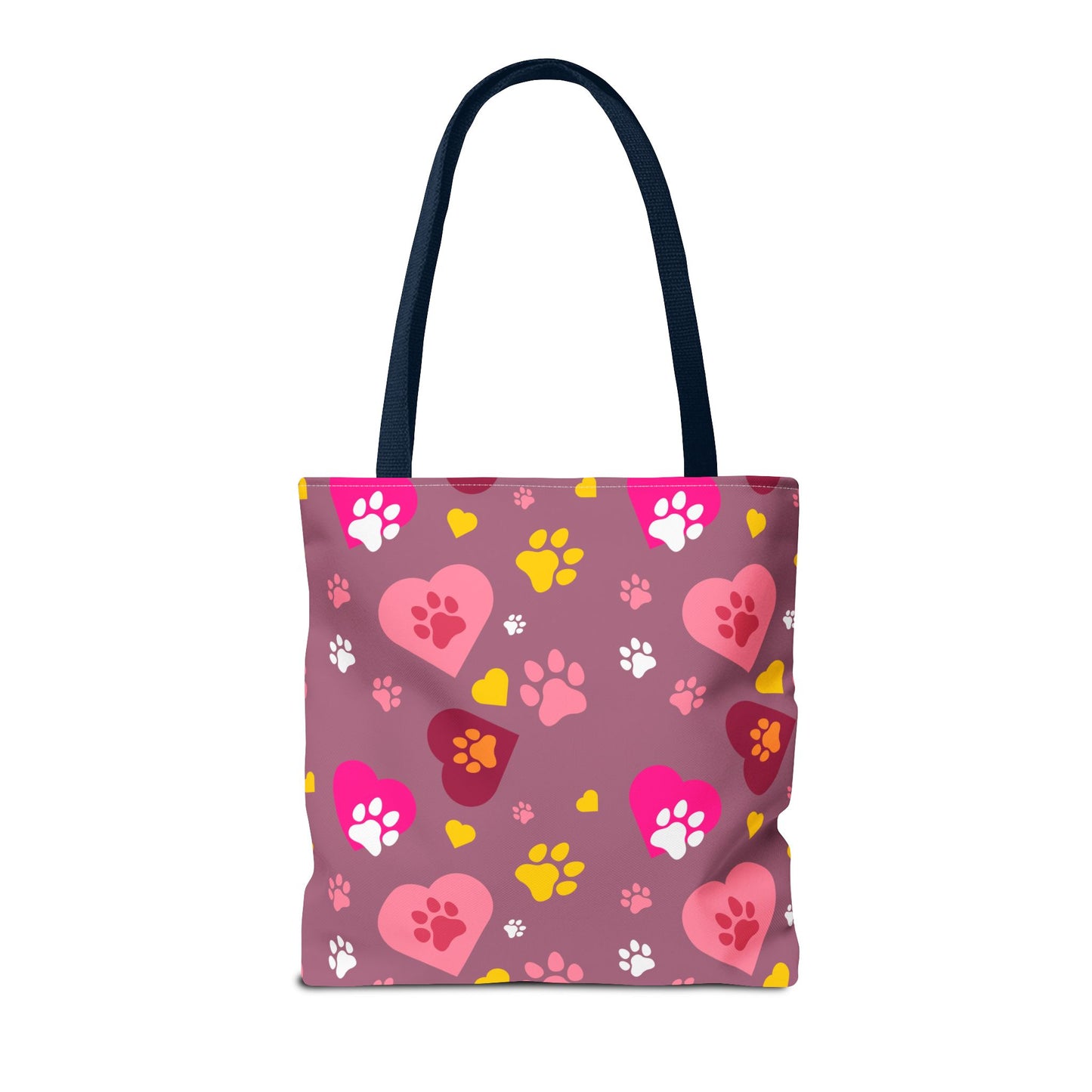 ¡Demuestra tu amor por tus peludos amigos con este clásico bolso de mano con estampado de patas! 🐾