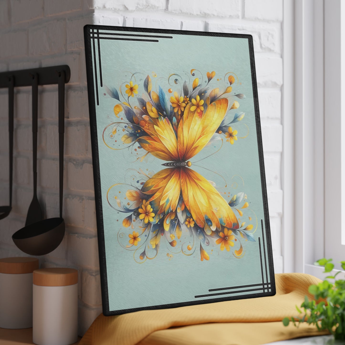 Tabla de cortar personalizada, regalo de boda, regalo de cumpleaños para mujer, nueva decoración para el hogar, tabla de cortar personalizada, diseño personalizado, mariposa, regalo personalizado para ella