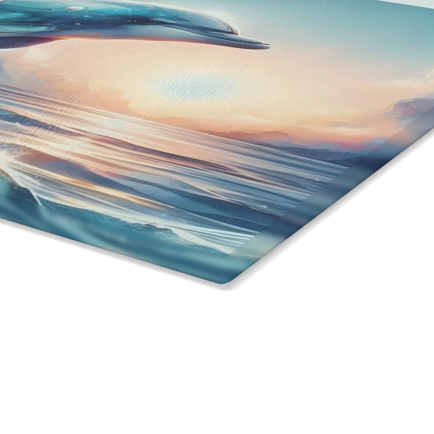 🌊🐬 Sunlit Ocean Dolphins Cutting Board – Serenity Meets Coastal Elegance 🐬🌊