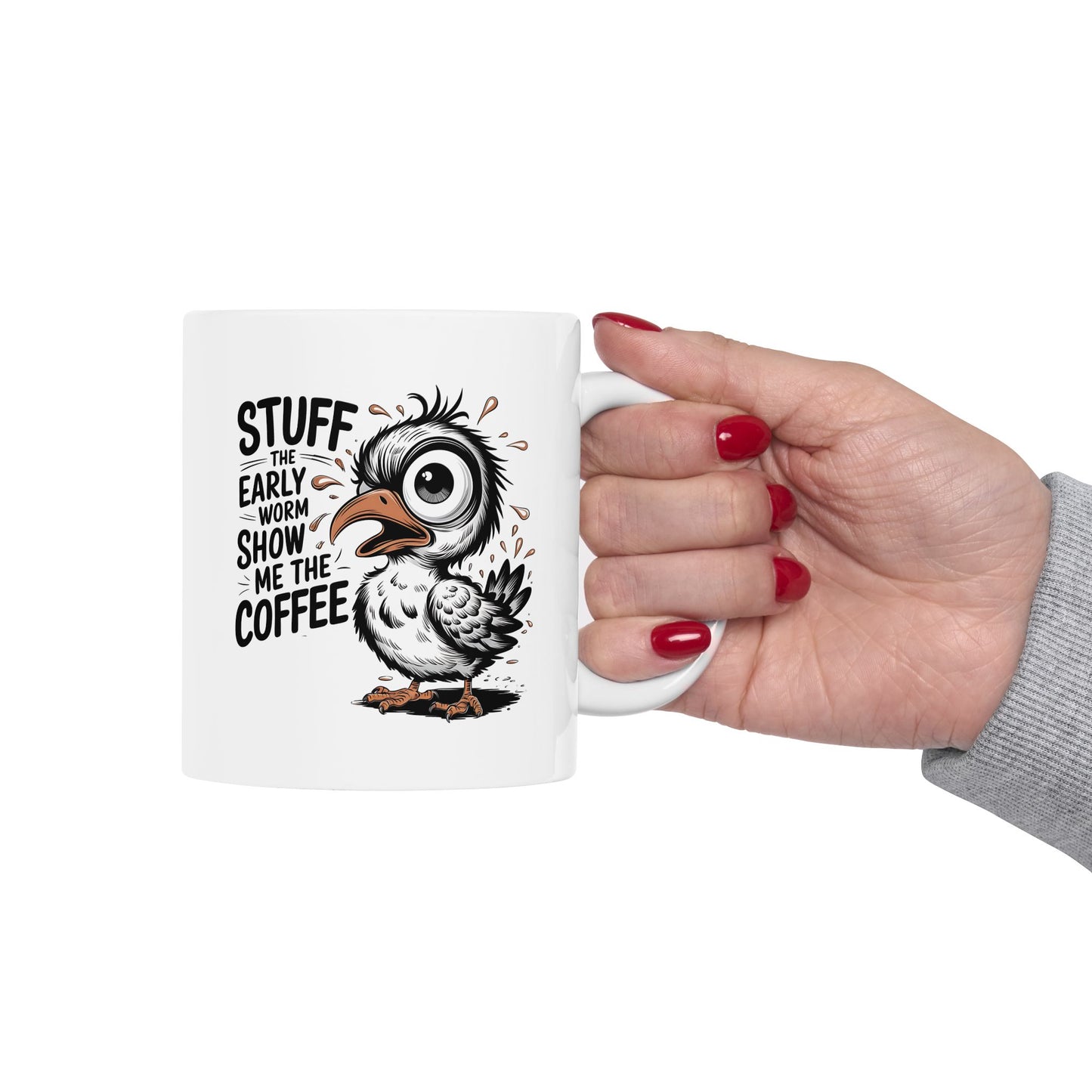 ☕ ¡Llena el Gusano Madrugador, Muéstrame la Taza de Café! ¡Un Imprescindible Divertido para las Mañanas! 🐦