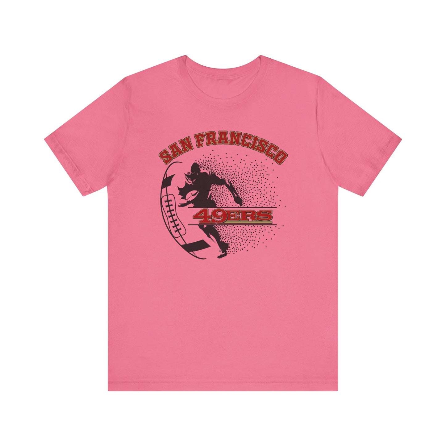 ๐ฅ Bold Red & Black Jersey Graphic Tee โ Vintage Vibes for Every Fan ๐ฏ