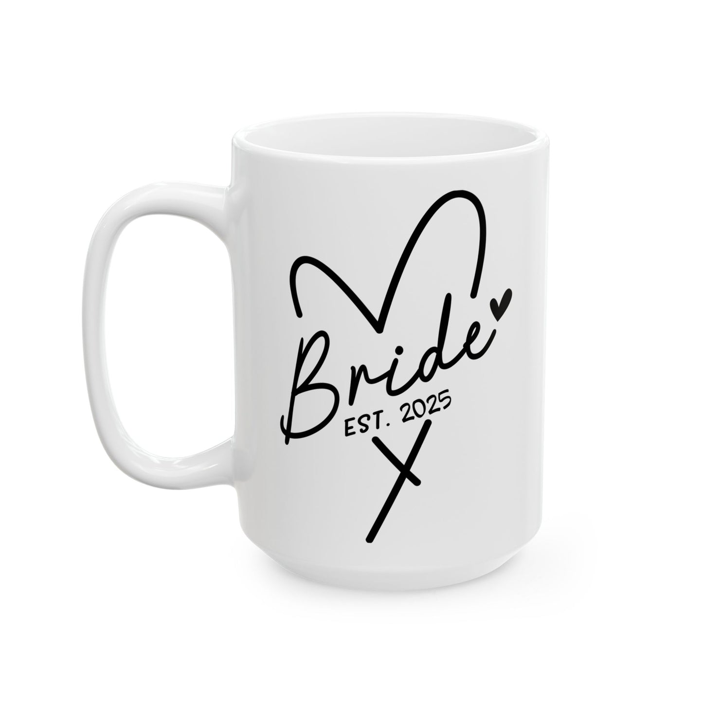 Taza de café para novias (EST. 2025): regalo de boda personalizado para la futura esposa