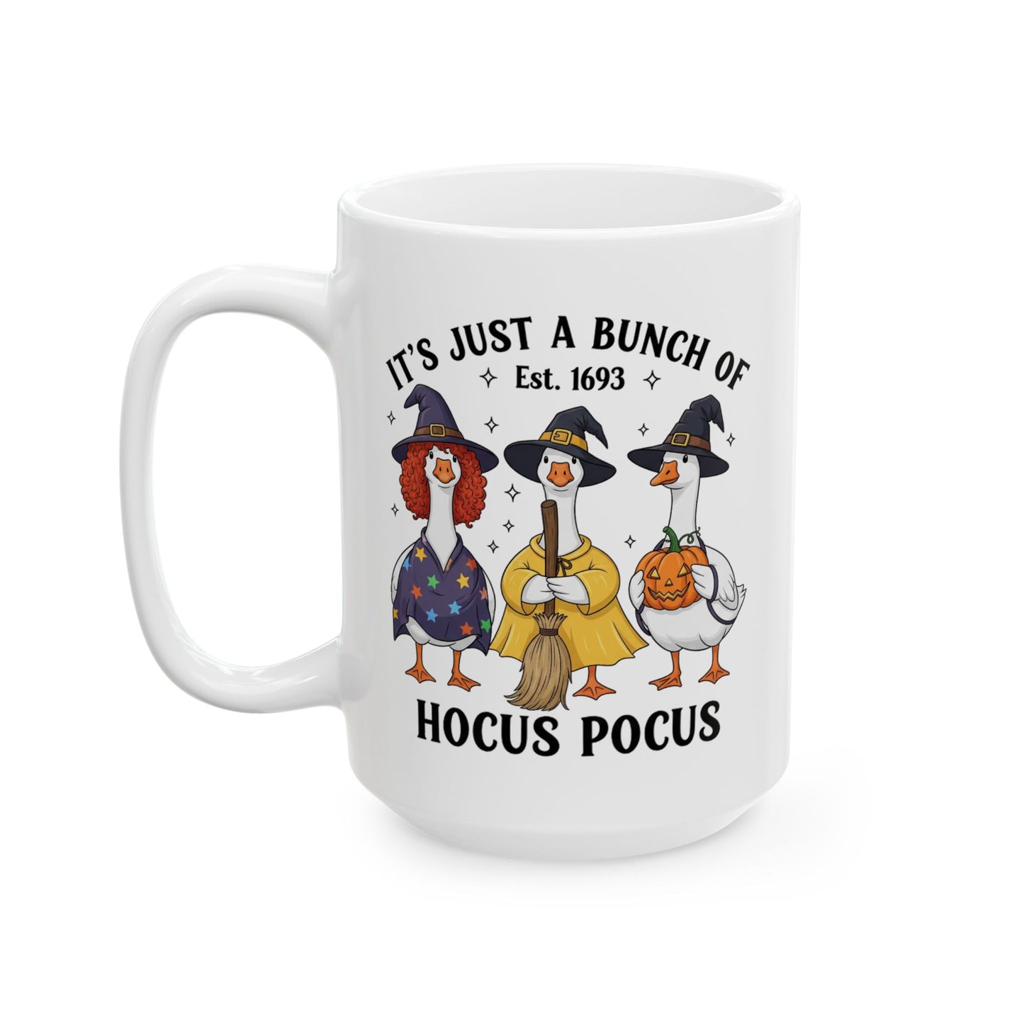🧙♀️🦆 Hocus Pocus Goose Mug – Halloween Quackery & Magic in Every Sip 🎃☕