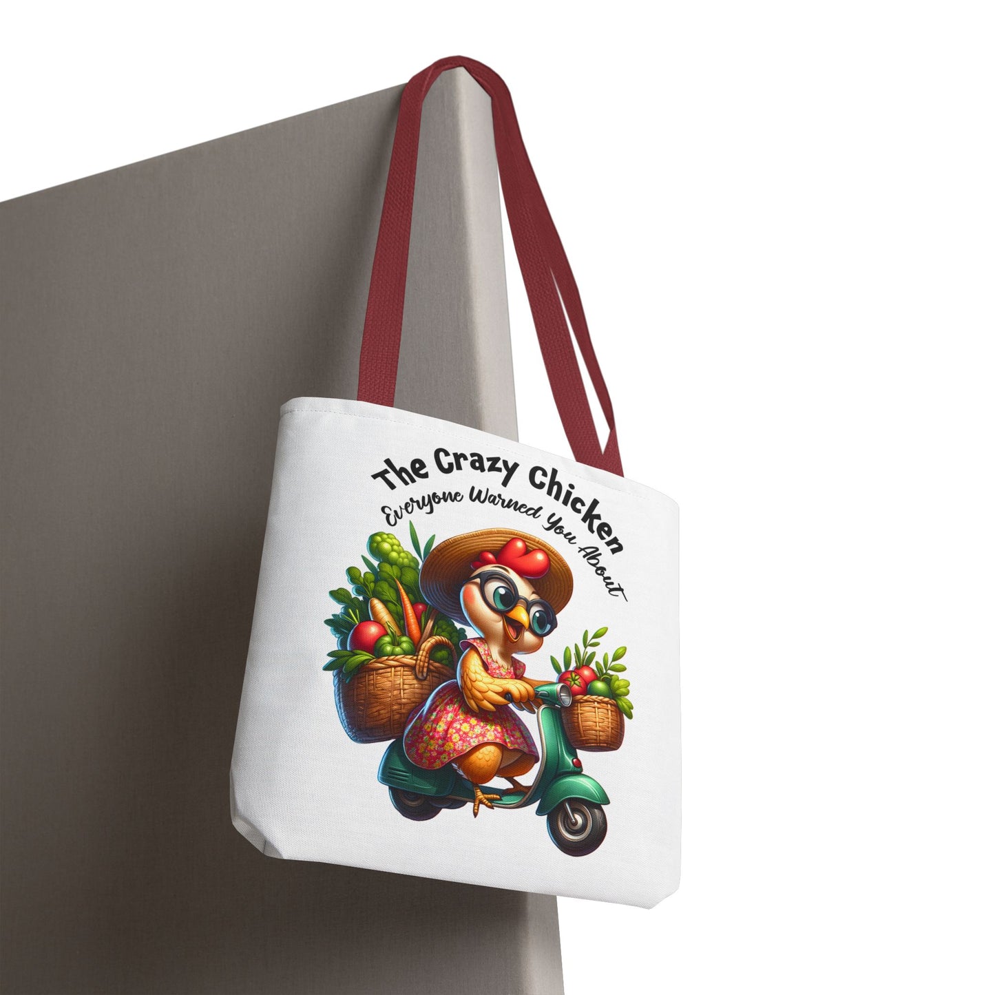 Bolsa de compras divertida con diseño de pollo: un encantador diseño de granja fresca 🐔