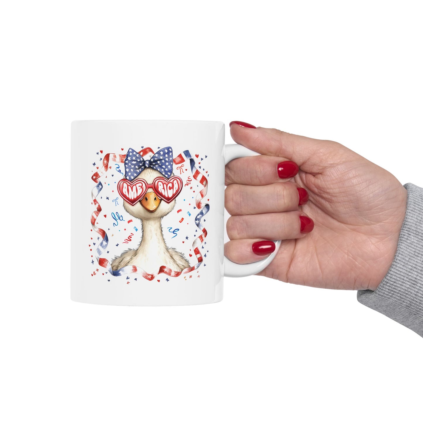 𦢠America Goose Mug ā Celebrate the 4th of July with Patriotic Fun! USA