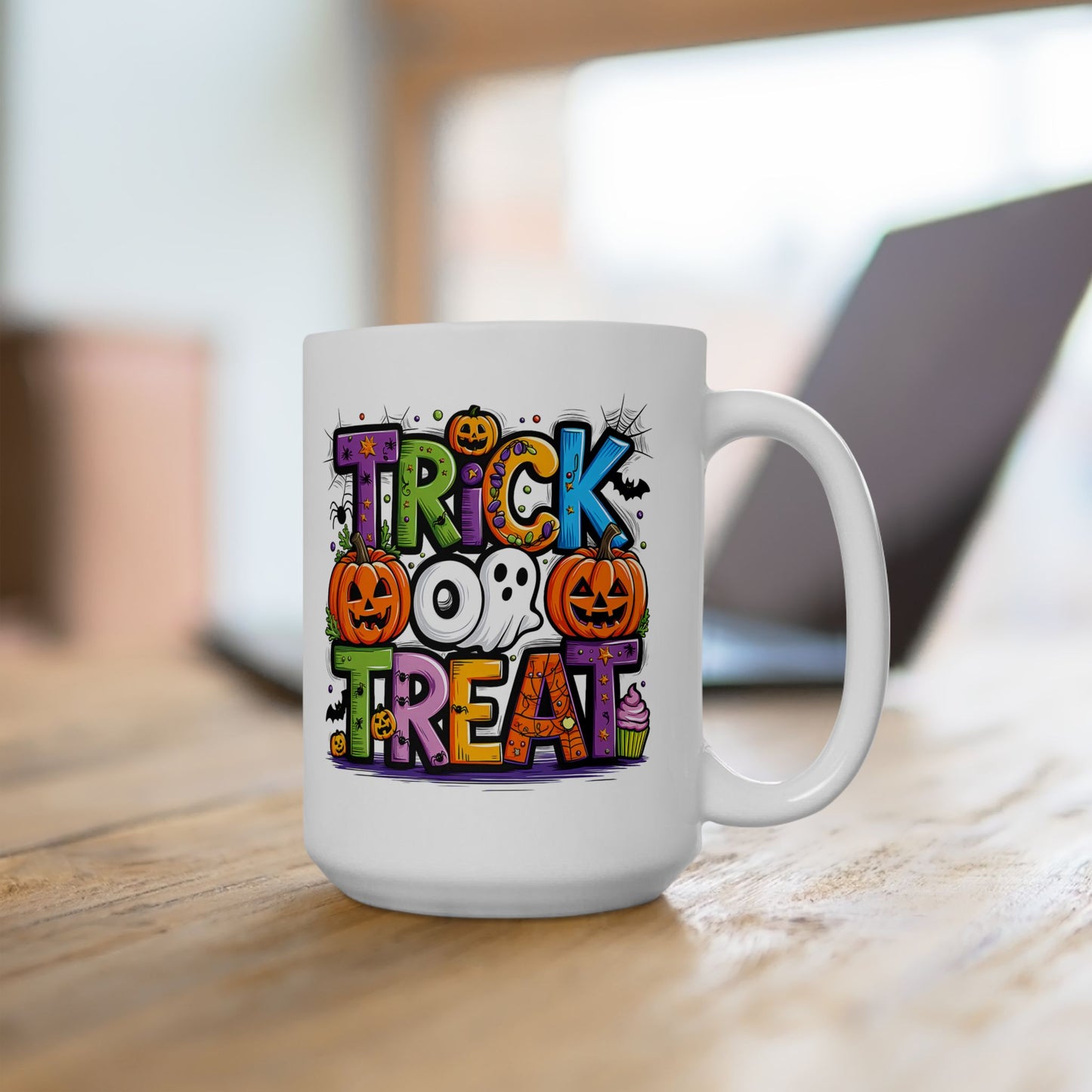 🎃 Trick or Treat Halloween Mug – Spooky Sips for Haunted Nights 👻
