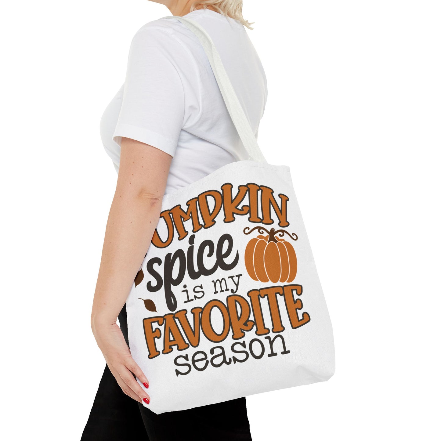 ๐ Pumpkin Spice Is My Favorite Season Tote Bag โ Fall Vibes You Can Carry ๐๐