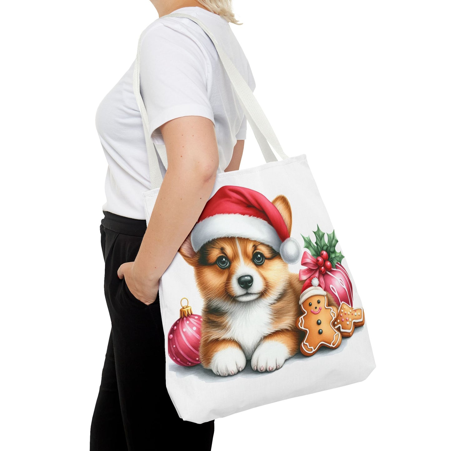 🎄 Corgi Christmas Cookie Tote – Sweet Holiday Charm for Dog Lovers 🐾