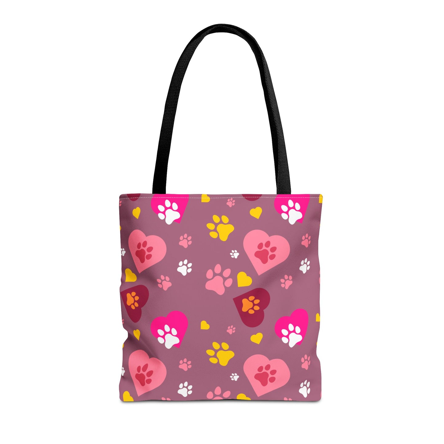 ¡Demuestra tu amor por tus peludos amigos con este clásico bolso de mano con estampado de patas! 🐾
