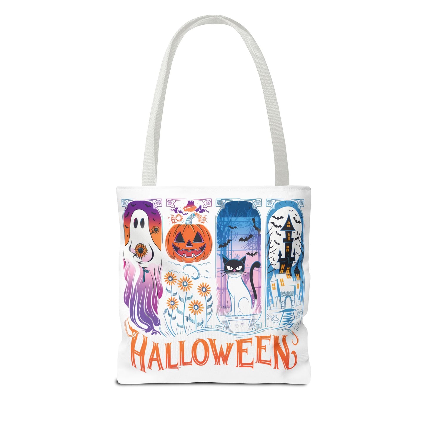 🎃 Haunted Halloween Tote Bag – Spooky Style with Autumn Vibes 👻