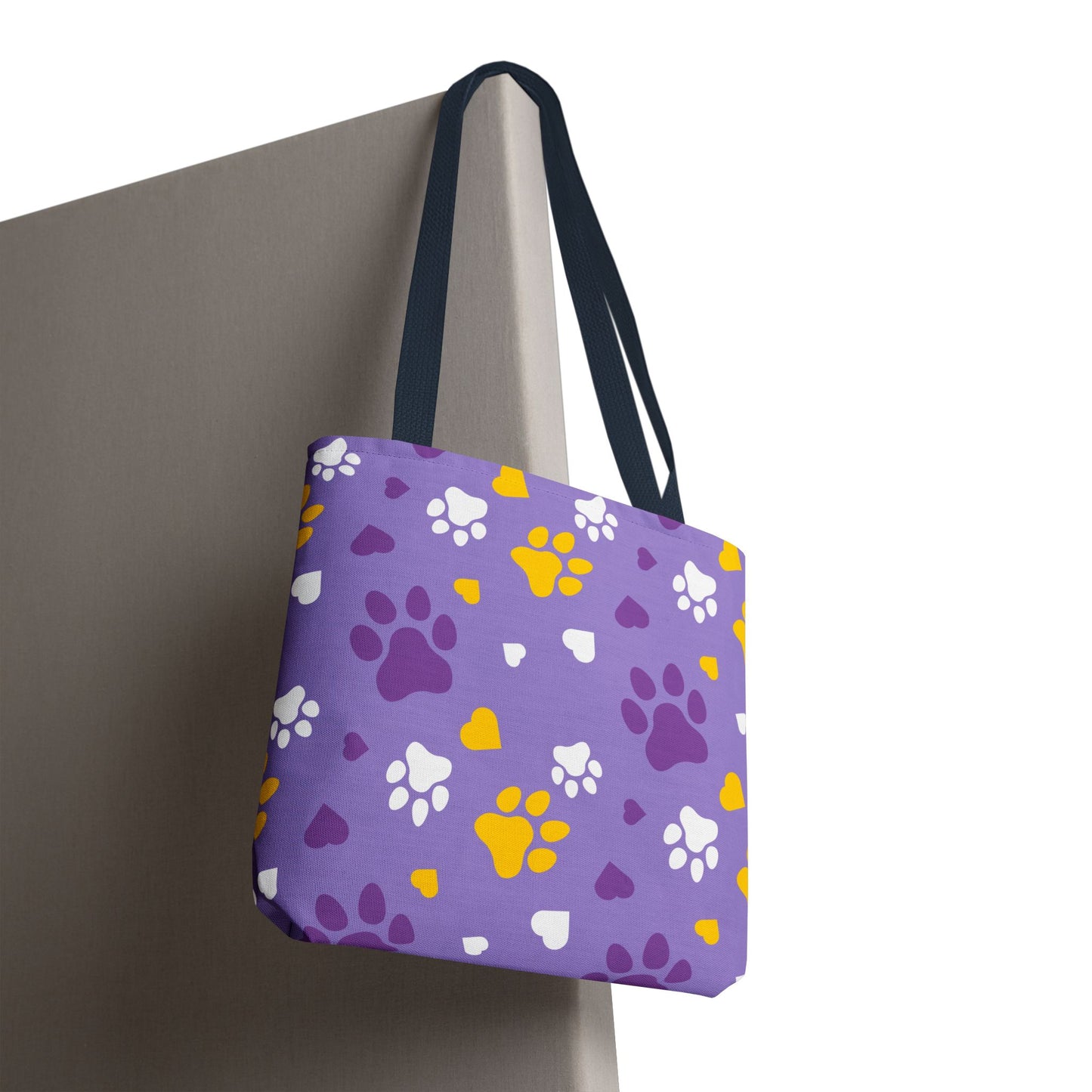 Bolsa de mano con estampados de patas: elegante bolso de mano para amantes de las mascotas, ideal para dueños de perros y gatos, apoyo en rescates y uso diario. Bolsa de mano, regalos para ella.