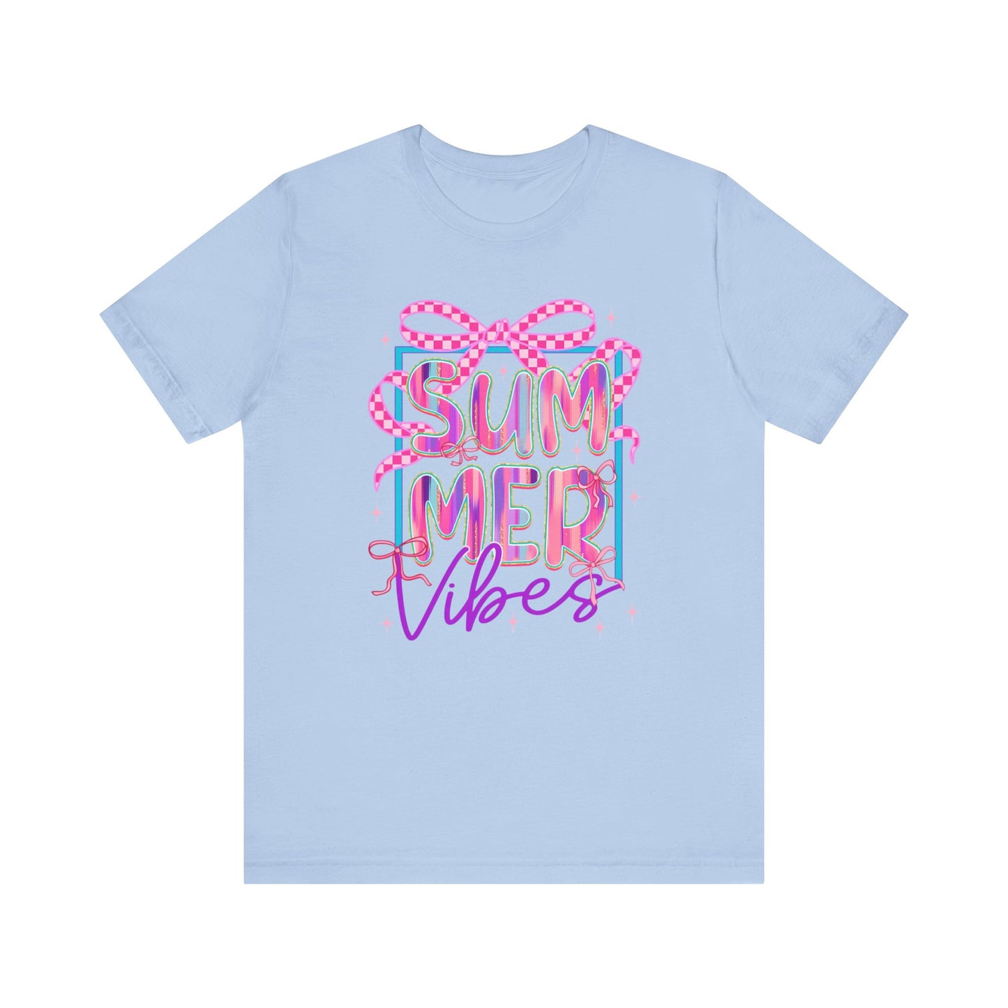 ☀️ Camiseta Summer Vibes: una camiseta gráfica bonita y cómoda para días de playa, barbacoas y vacaciones.